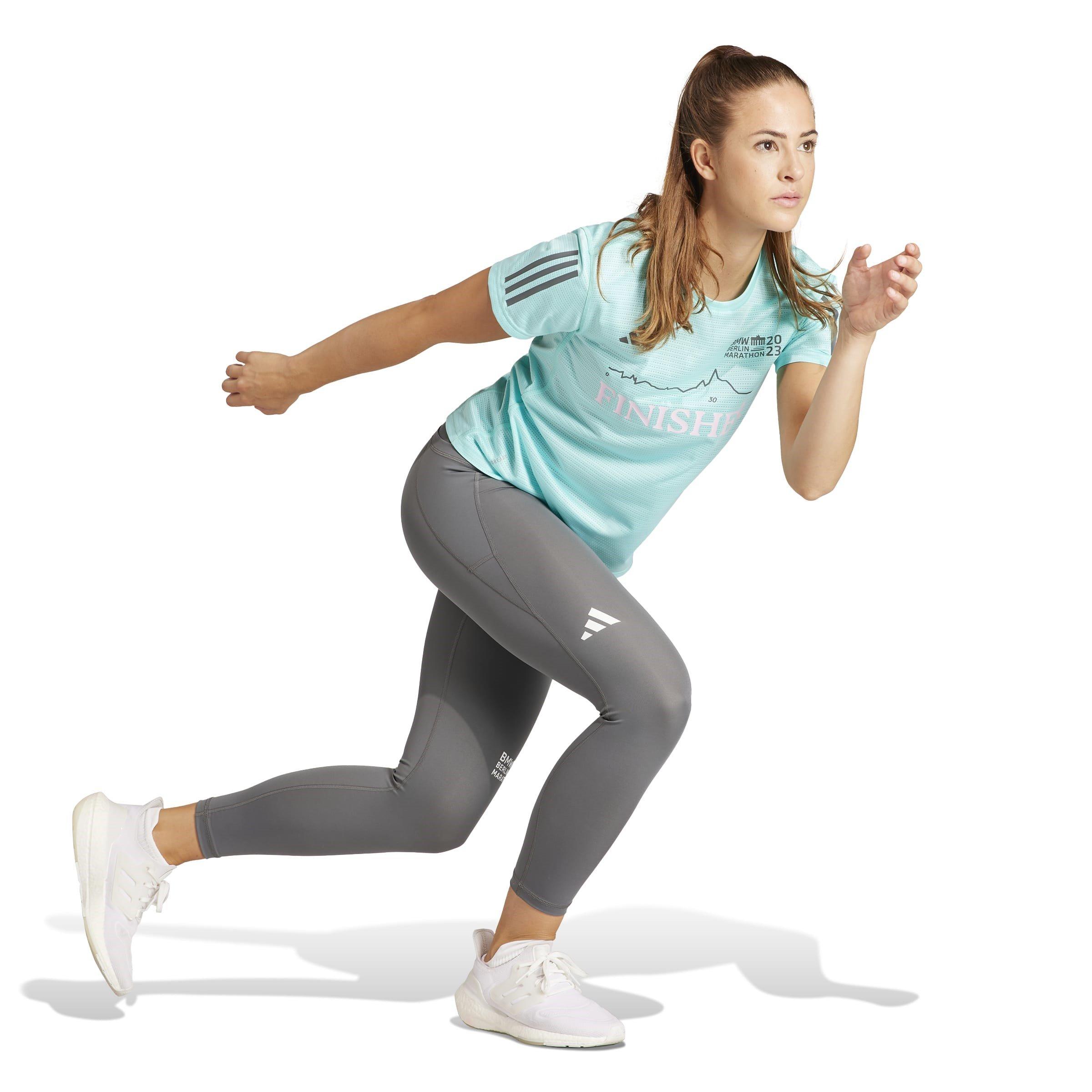 aqua - adidas - Short-Sleeve Performance Gym Top - 4