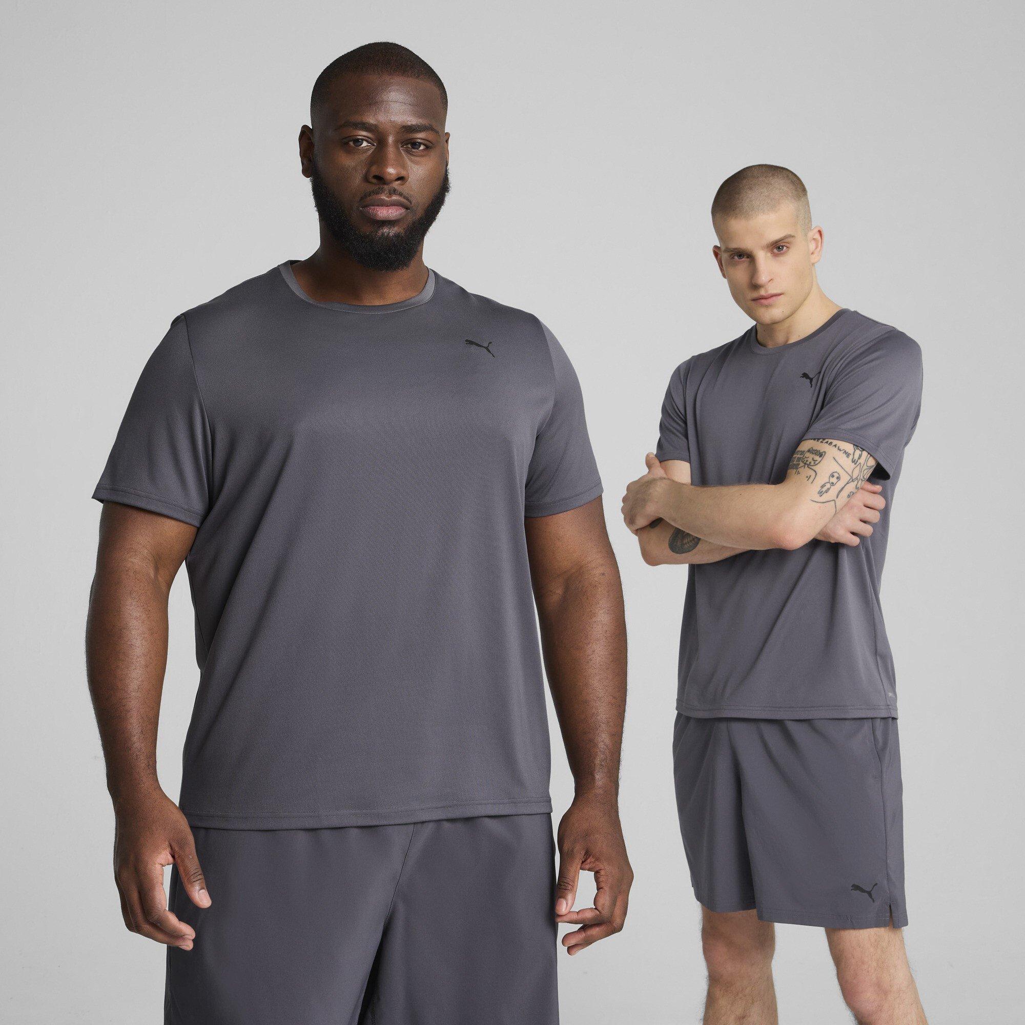 Galactic Gray - Puma - Men's Short Sleeve Performance Gym Top - 2