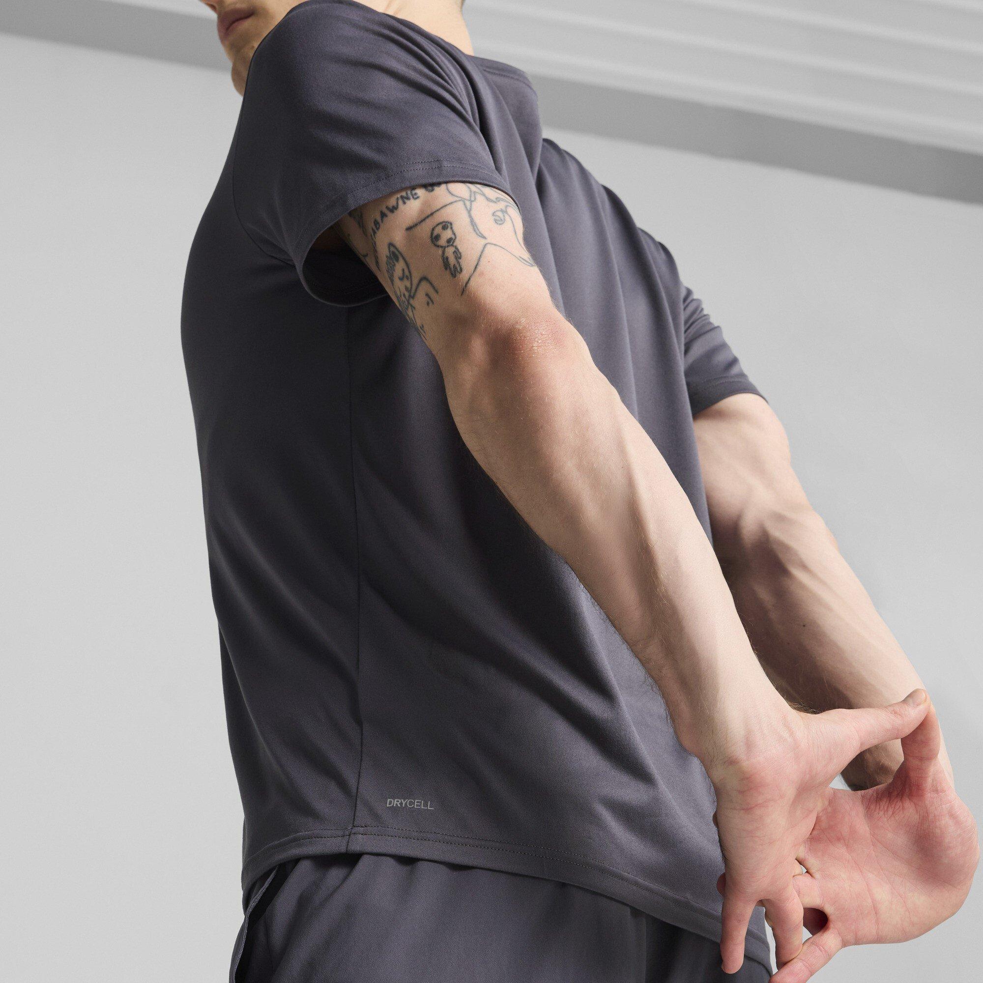 Galactic Gray - Puma - Men's Short Sleeve Performance Gym Top - 3