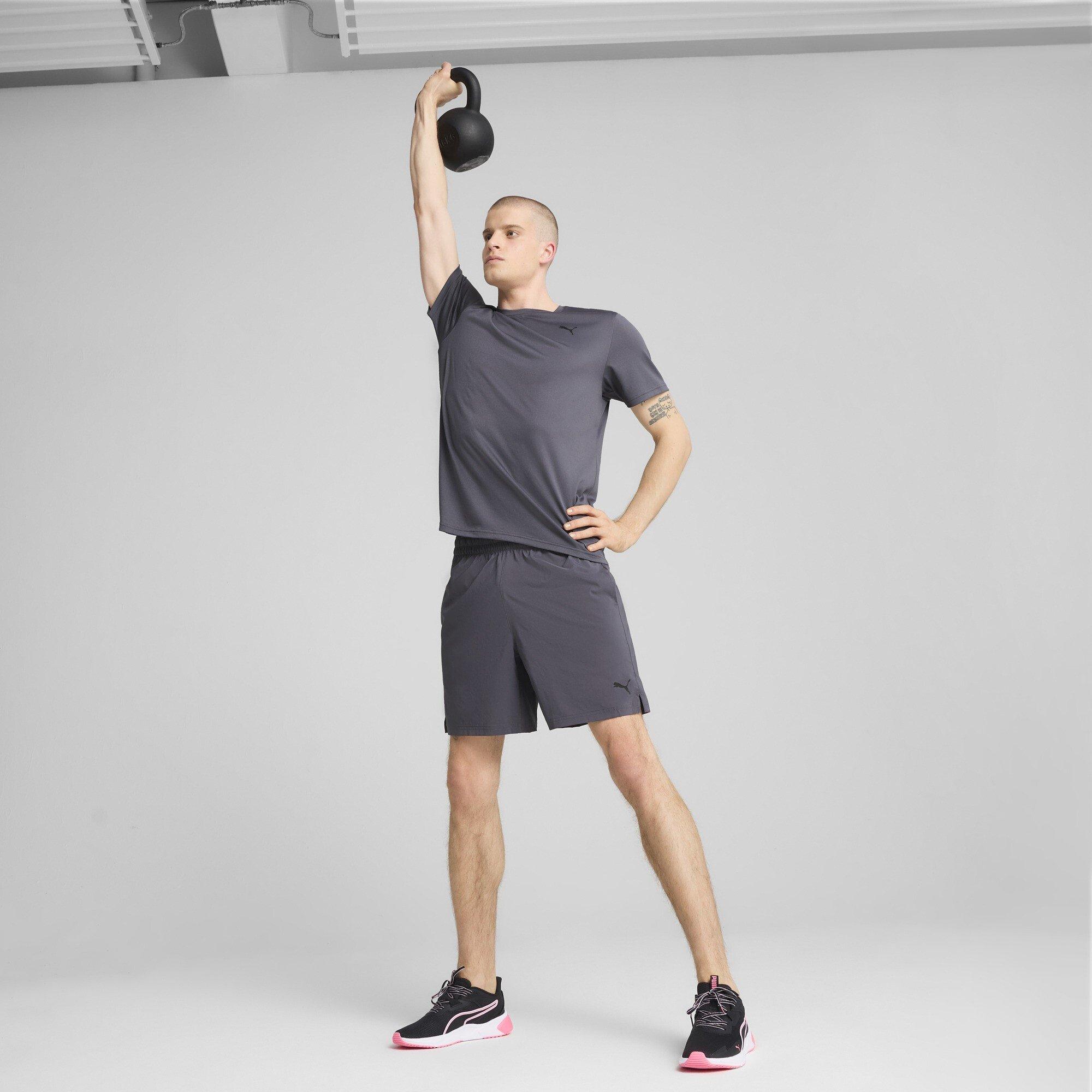 Galactic Gray - Puma - Men's Short Sleeve Performance Gym Top - 4