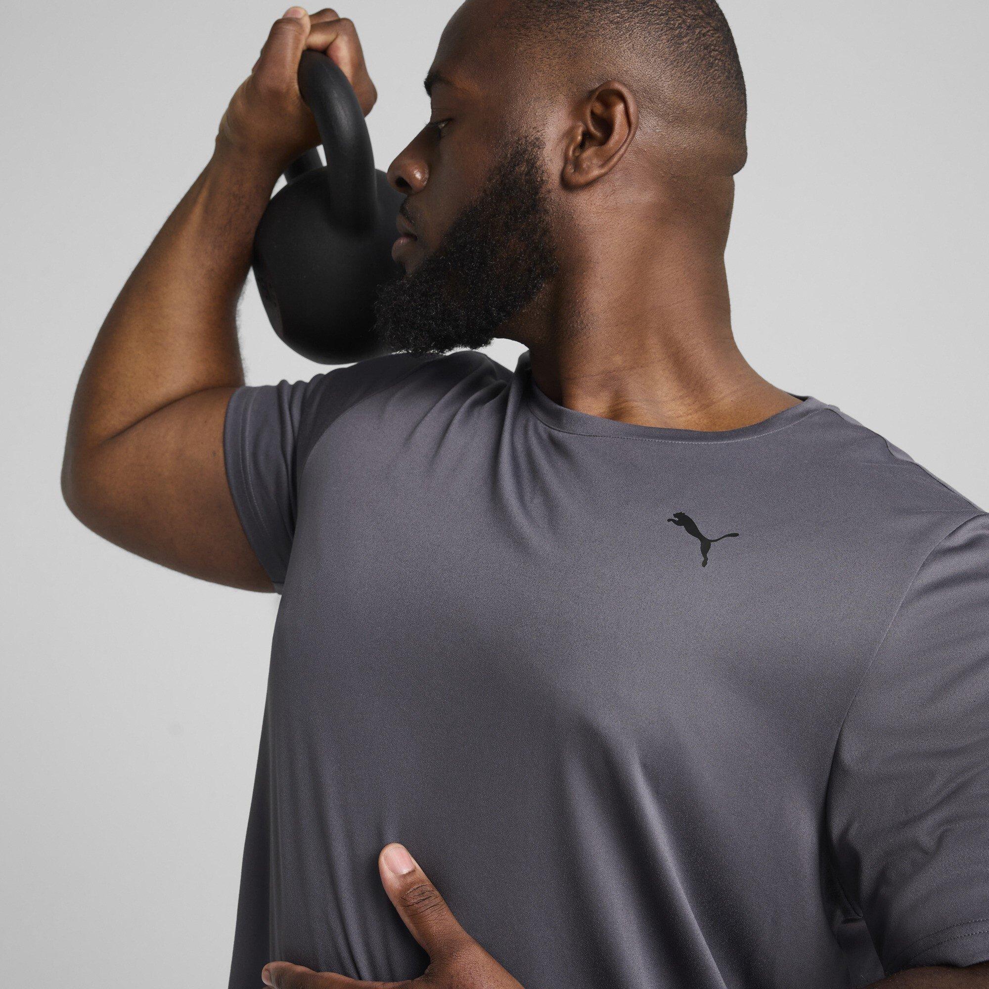 Galactic Gray - Puma - Men's Short Sleeve Performance Gym Top - 6