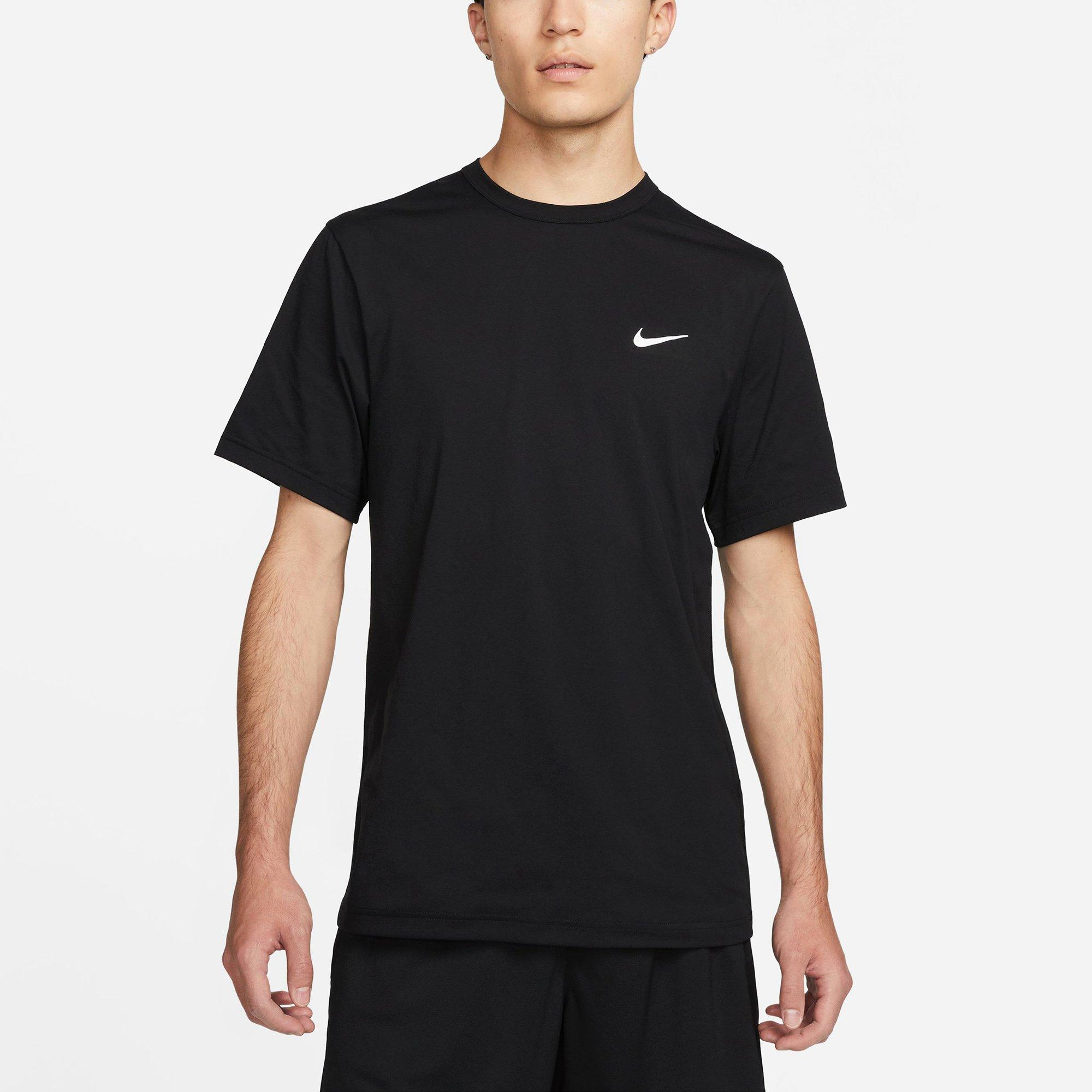 Black/White - Nike - Dri FIT UV Hyverse Mens Performance T-Shirt - 1