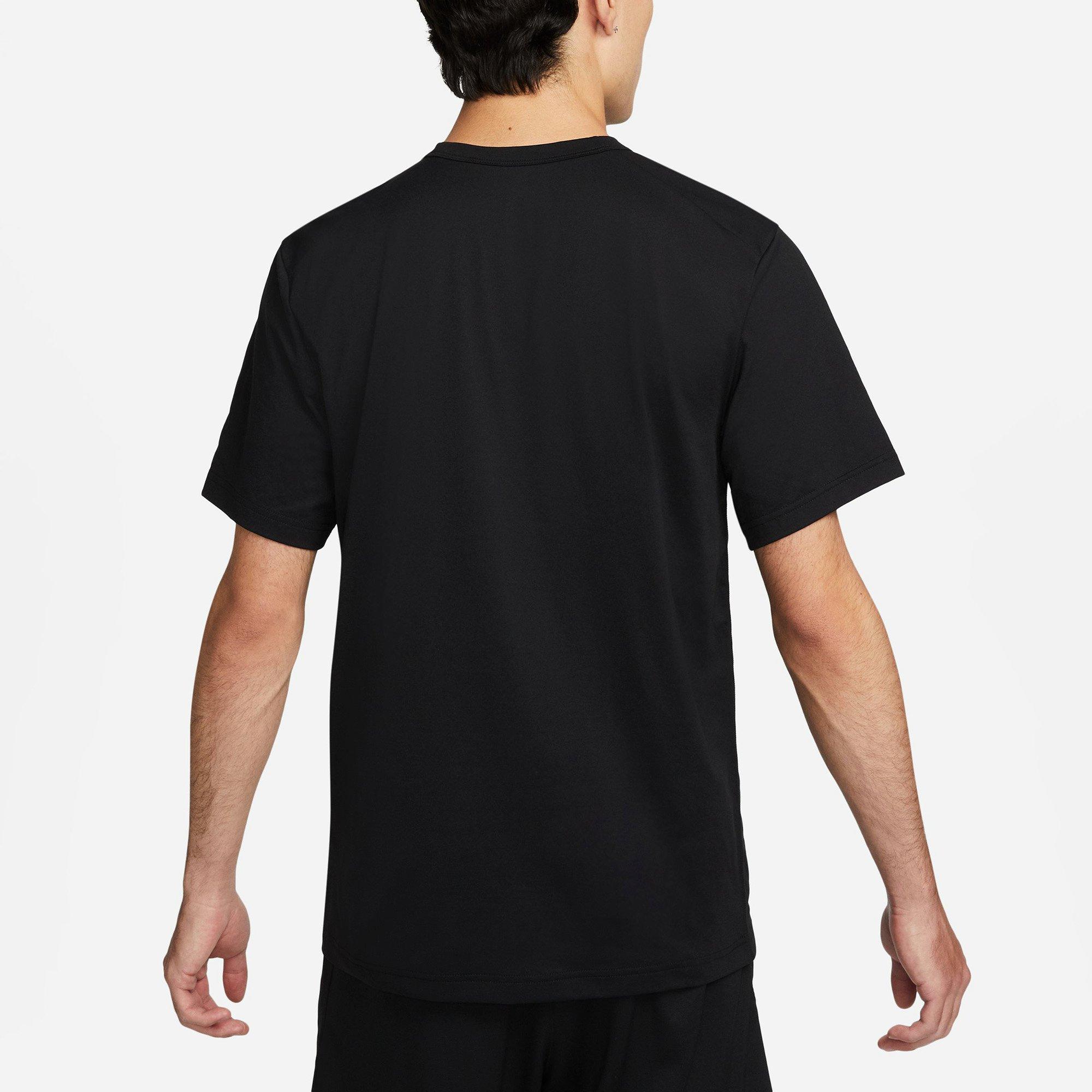 Black/White - Nike - Dri FIT UV Hyverse Mens Performance T-Shirt - 2