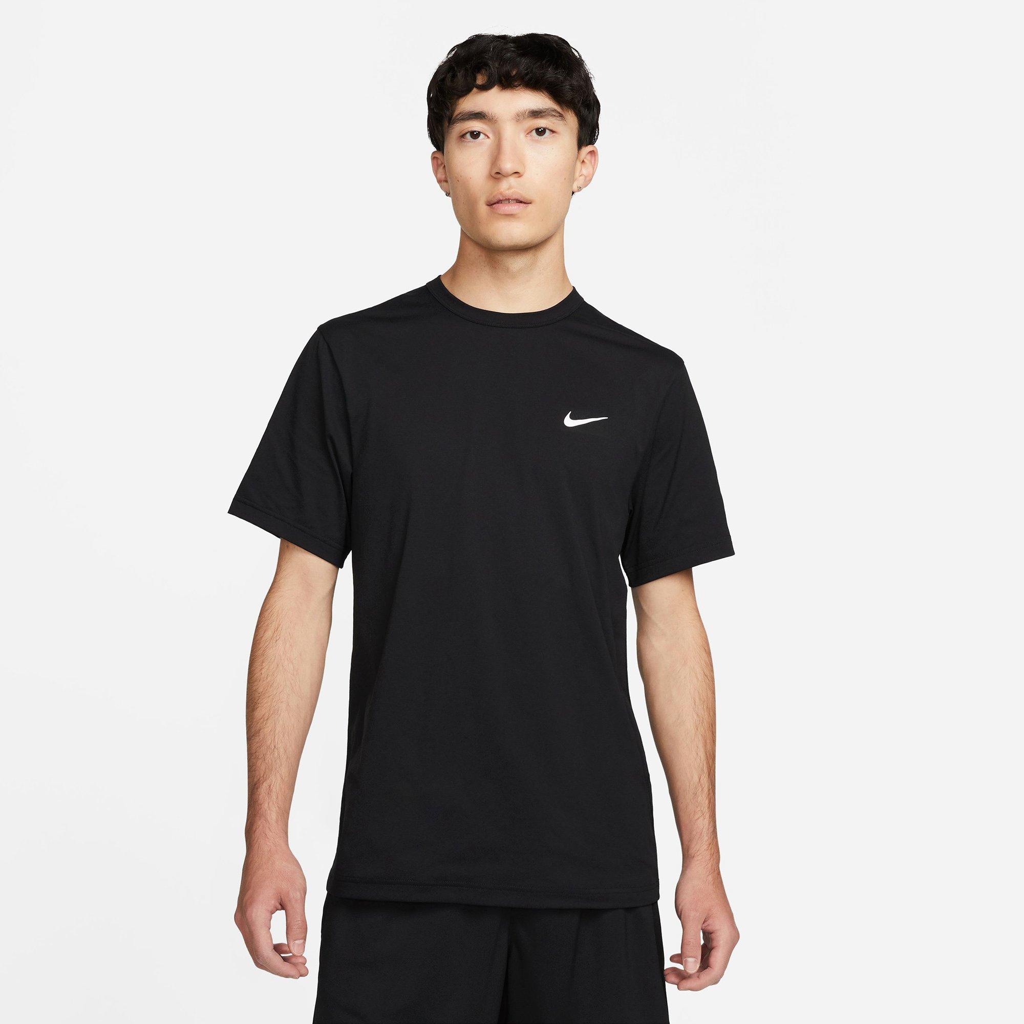 Black/White - Nike - Dri FIT UV Hyverse Mens Performance T-Shirt - 4