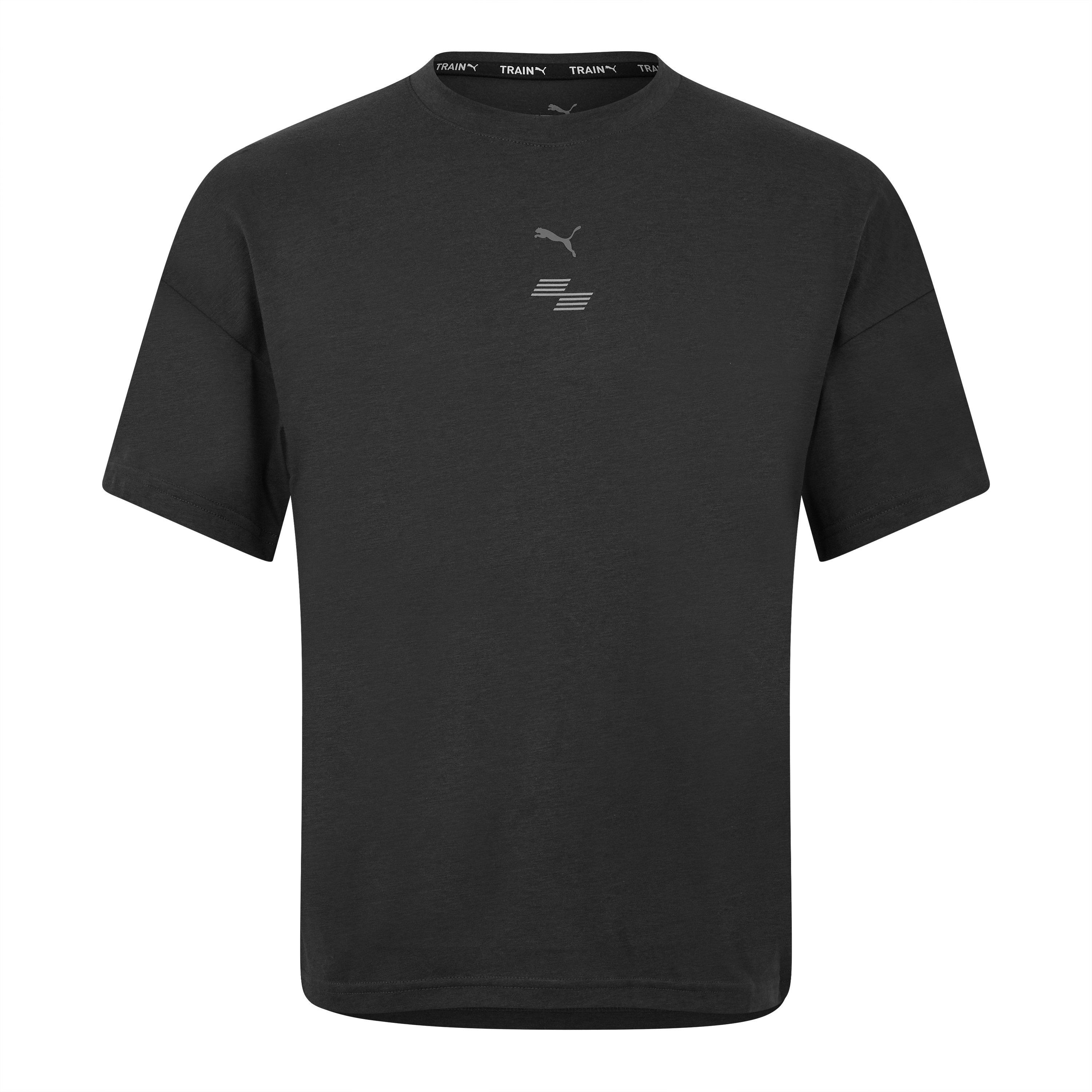 Puma Women's Hyrox City Short-Sleeve Perforce Gym Top - Man/Grey - 14 (L)