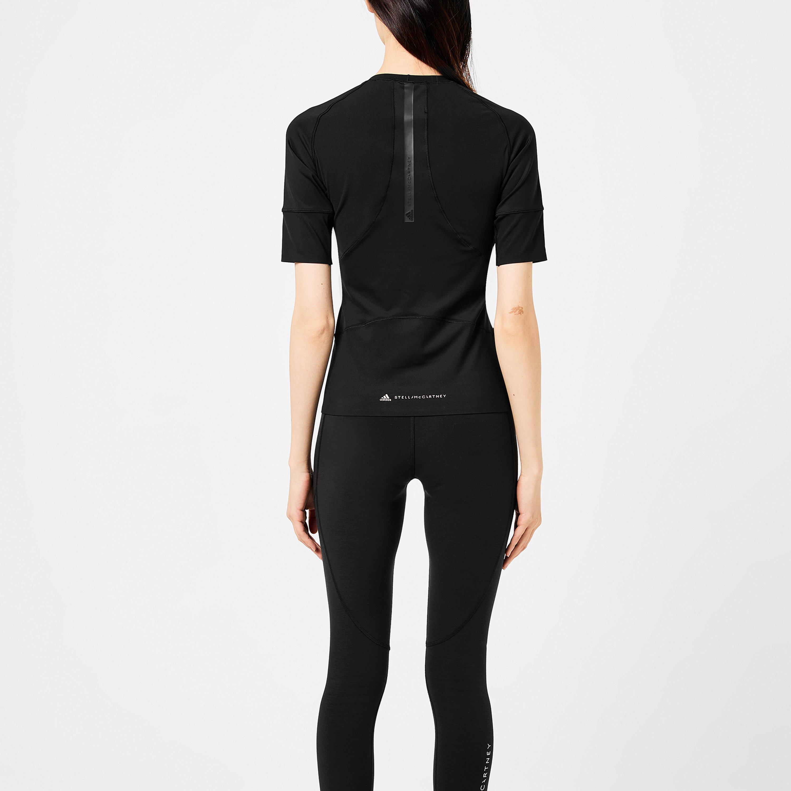 Black - adidas by Stella McCartney - Women's True Purpose Short-Sleeve Performance Gym Top - 3