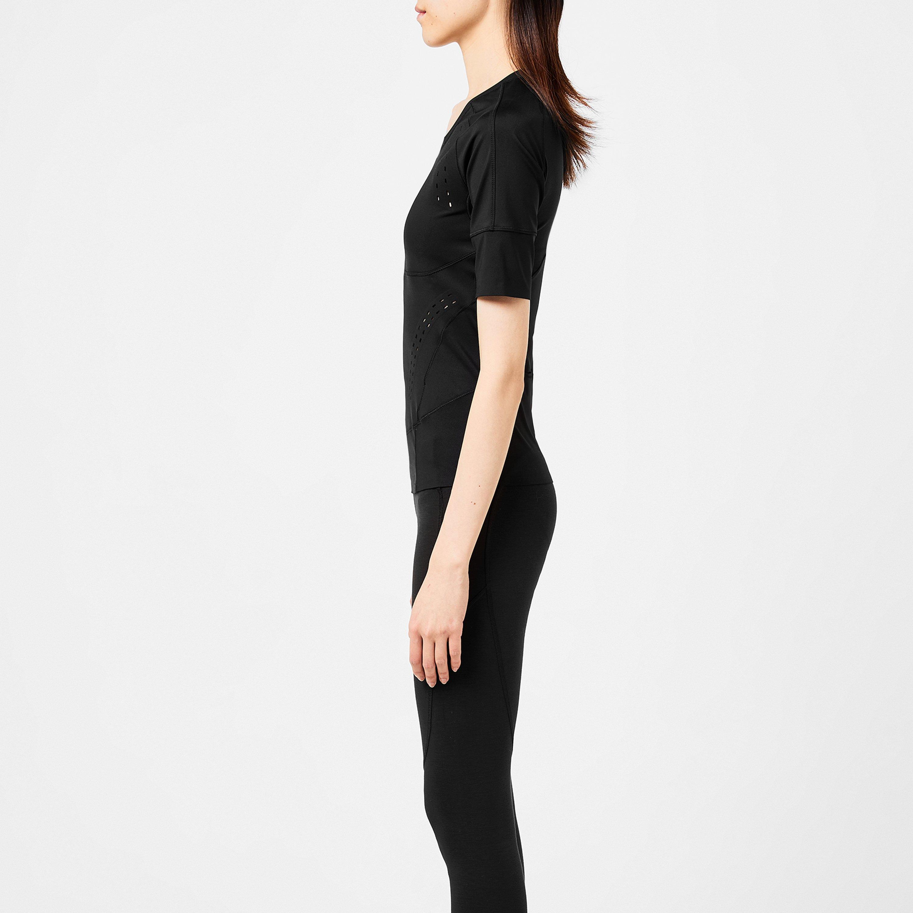 Black - adidas by Stella McCartney - Women's True Purpose Short-Sleeve Performance Gym Top - 5