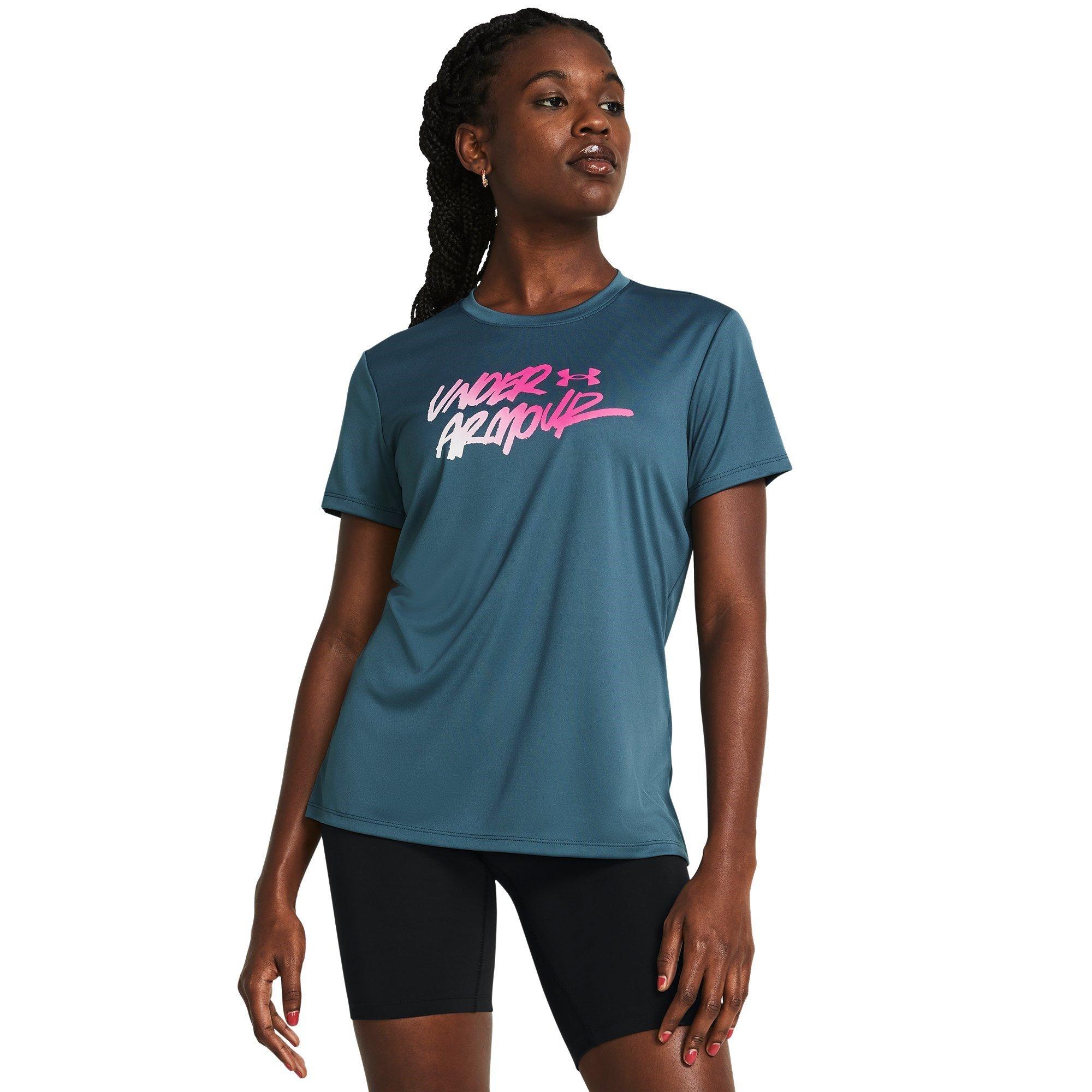 SttcBlue/RblPnk - Under Armour - Velocity Gradient T-Shirt Womens - 2