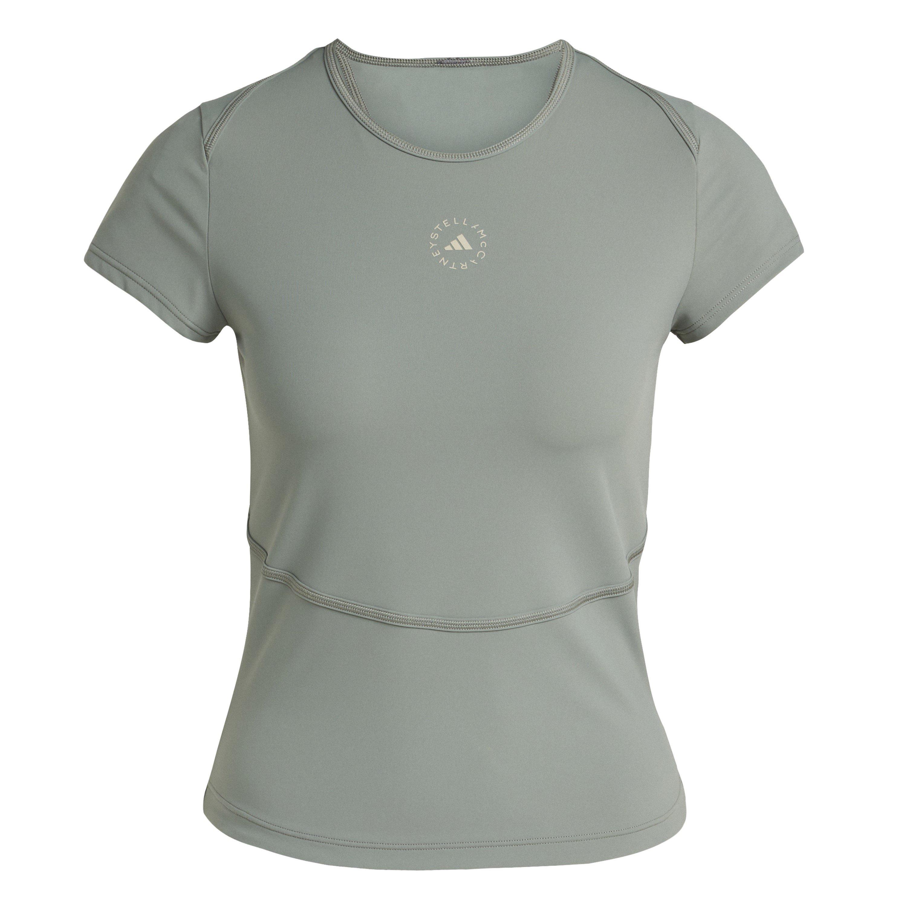 Stone Green - adidas by Stella McCartney - Women's Short-Sleeve Performance T-Shirt - 1