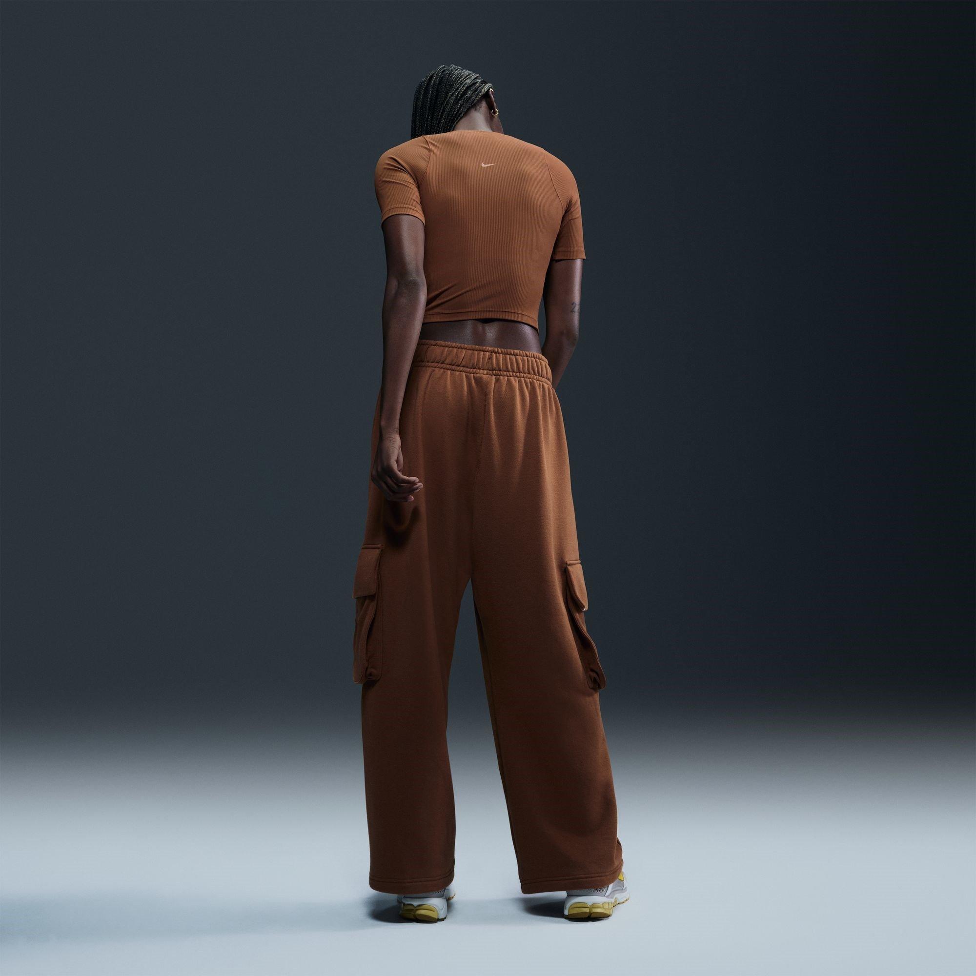 Tan/White - Nike - Zenvy Rib Top - 3