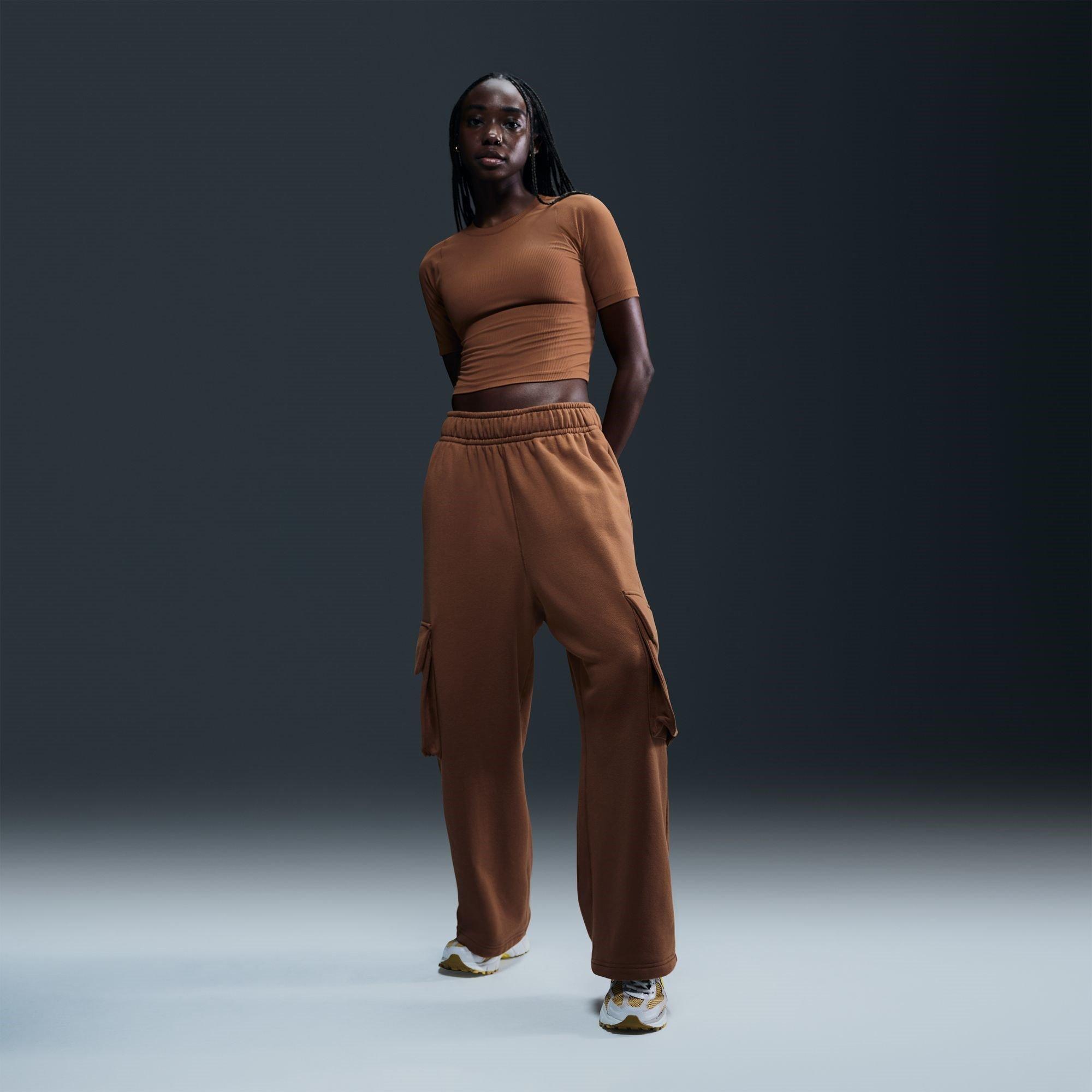 Tan/White - Nike - Zenvy Rib Top - 6