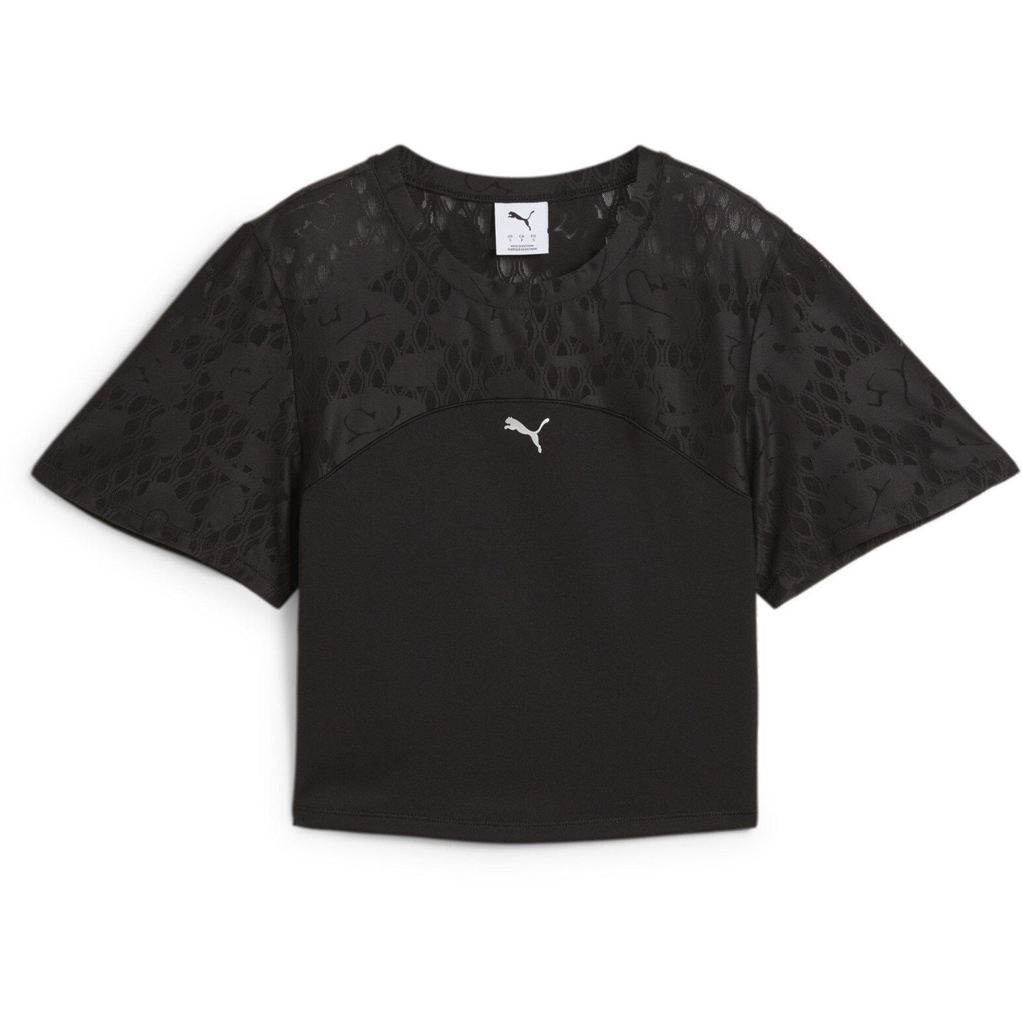 Puma Black - Puma - Lace Short Sleeve Top - 1