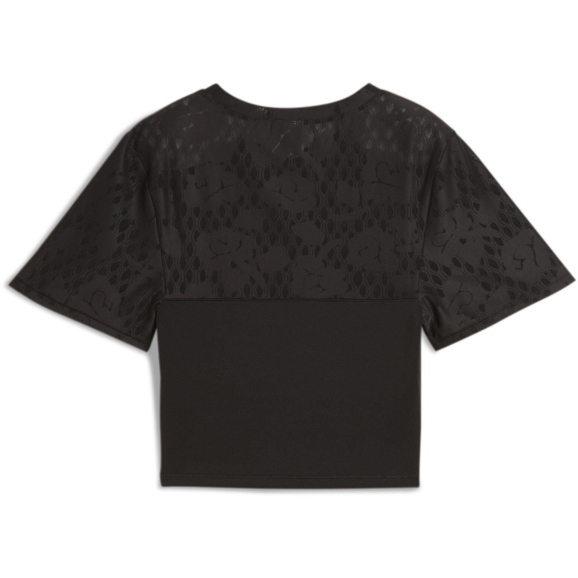 Puma Black - Puma - Lace Short Sleeve Top - 5
