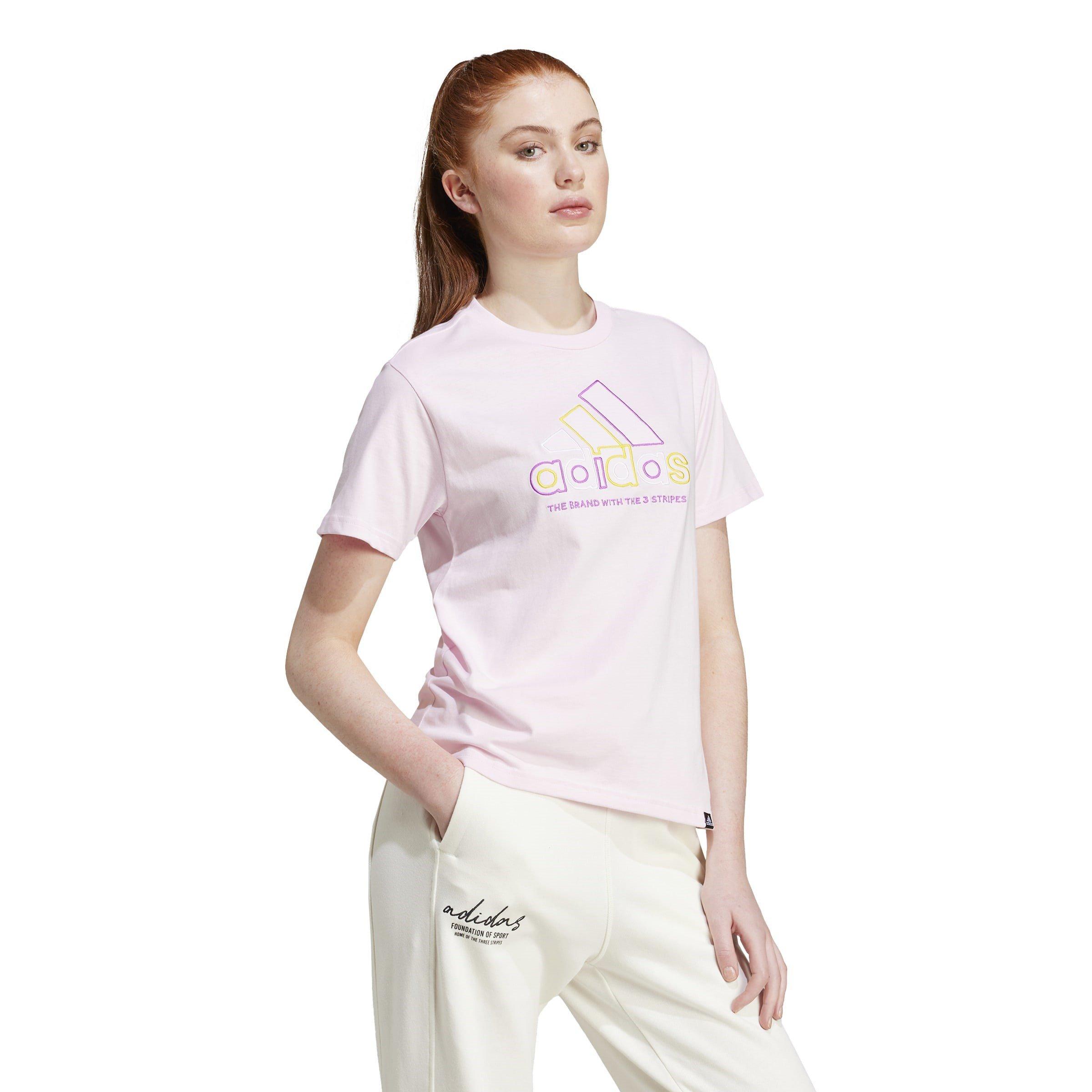 Klar Pink - adidas - Xpress Logo T-Shirt Womens - 4