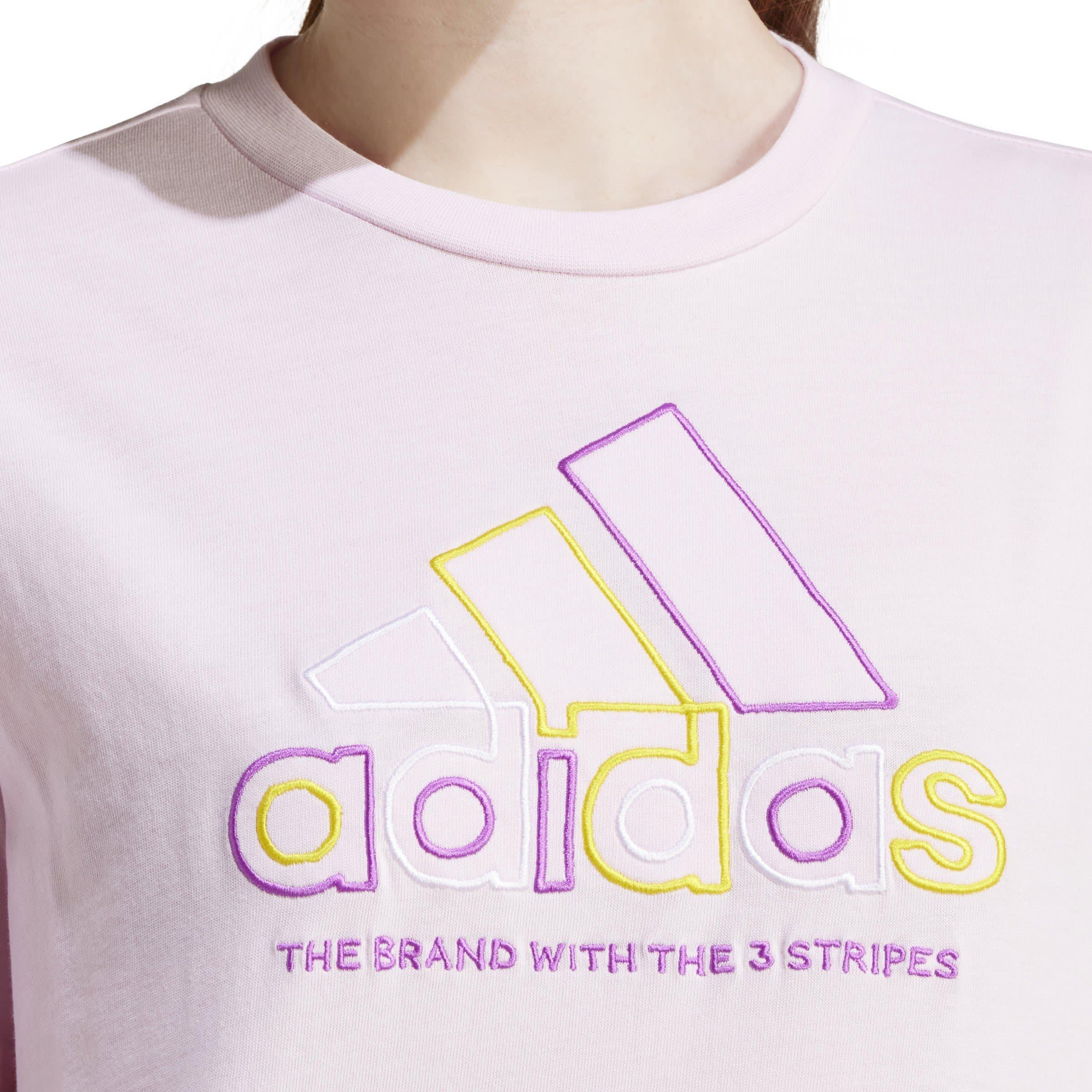 Klar Pink - adidas - Xpress Logo T-Shirt Womens - 5