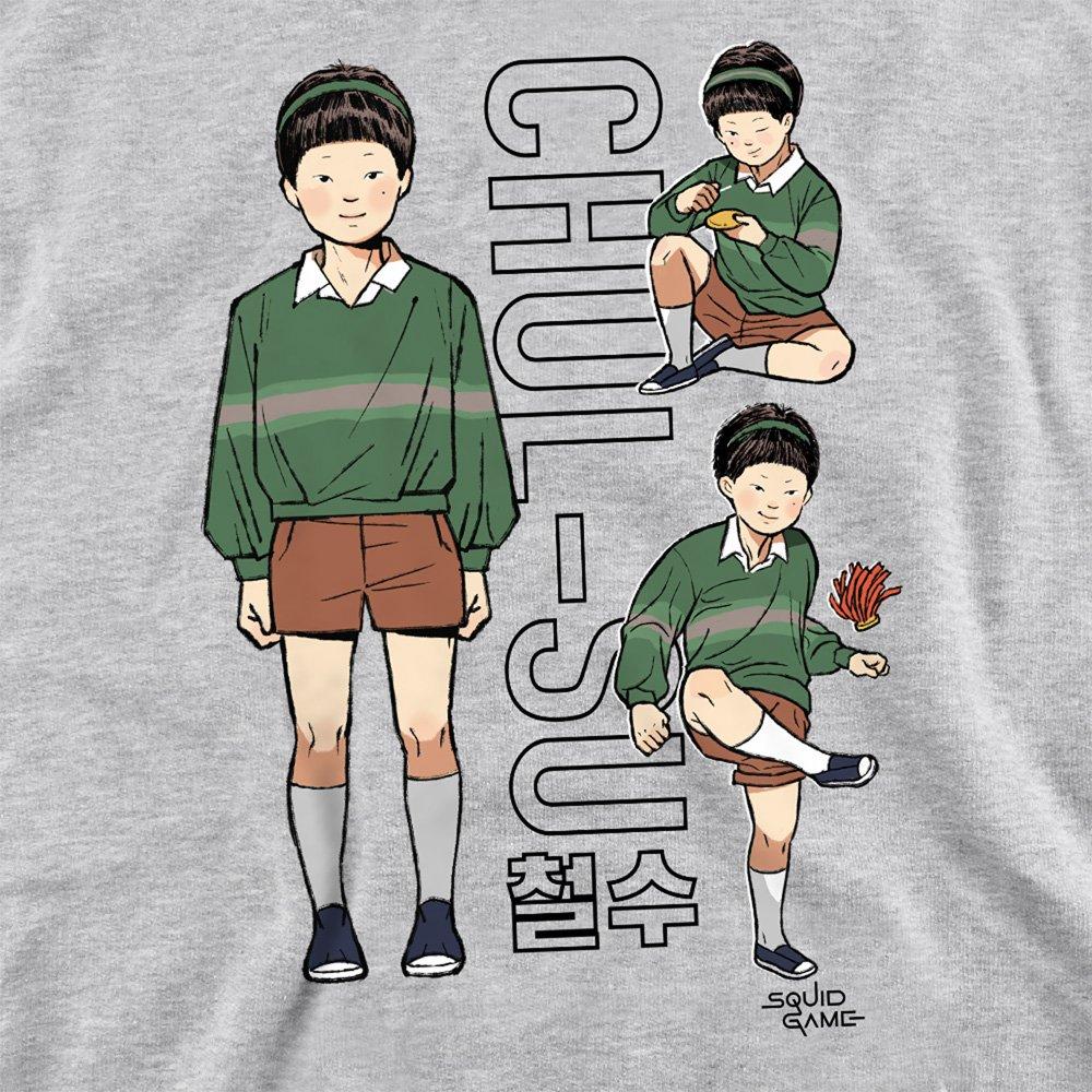 Grey - Squid Game - Squid Game - Season Three Vintage Chul-Su Sweatshi - 2