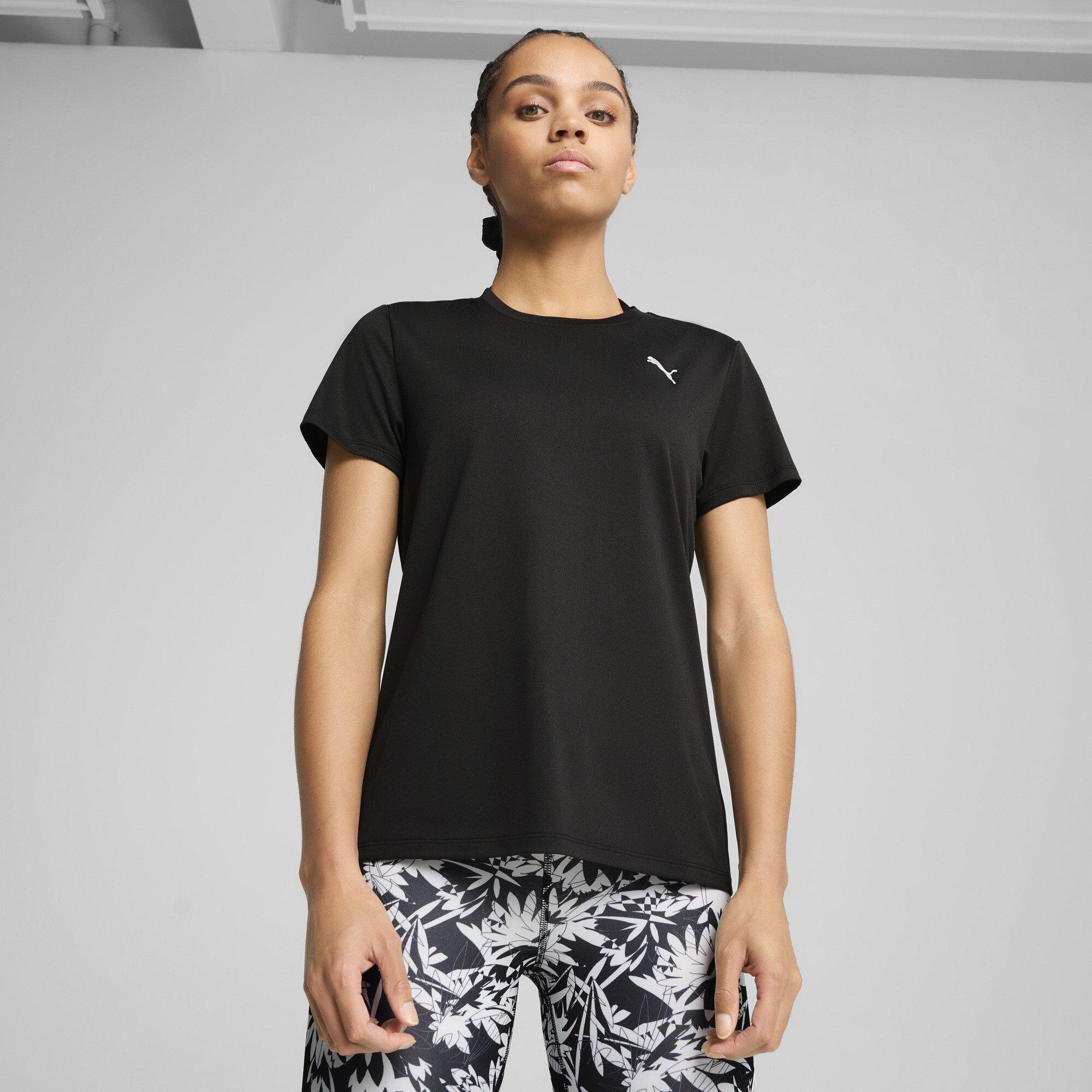 Puma Black - Puma - Women's Tad Ess Crew Short Sleeve Performance Gym Top - 2