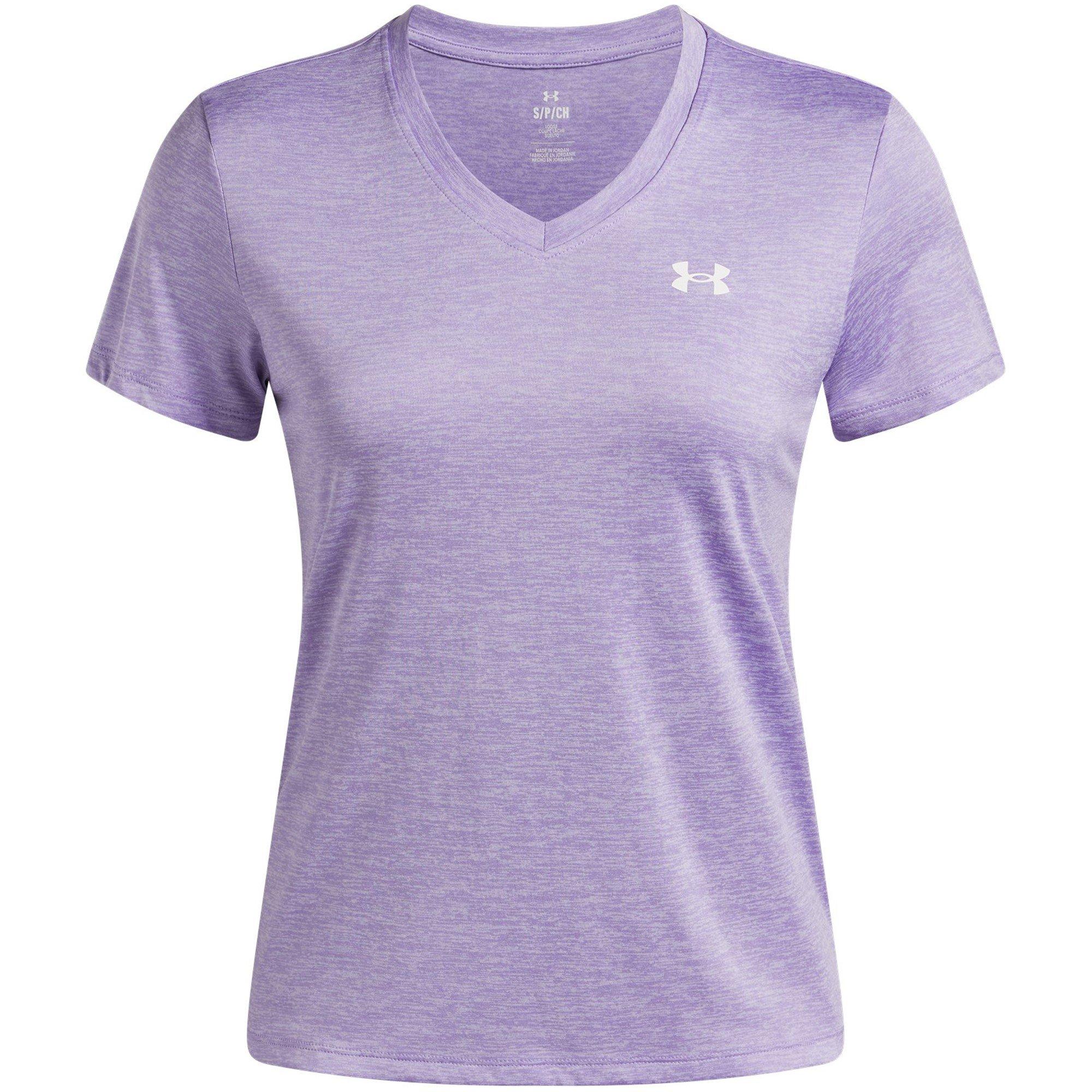 Under Armour Women's Tech™ Twist V-Neck Short Sleeve - Transparent - 8 (XS)