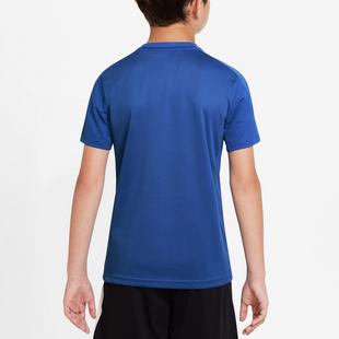 G.Royal/White - Nike - Dri-FIT Trophy Graphic Juniors Performance T Shirt - 2