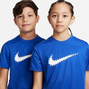 G.Royal/White - Nike - Dri-FIT Trophy Graphic Juniors Performance T Shirt - 4