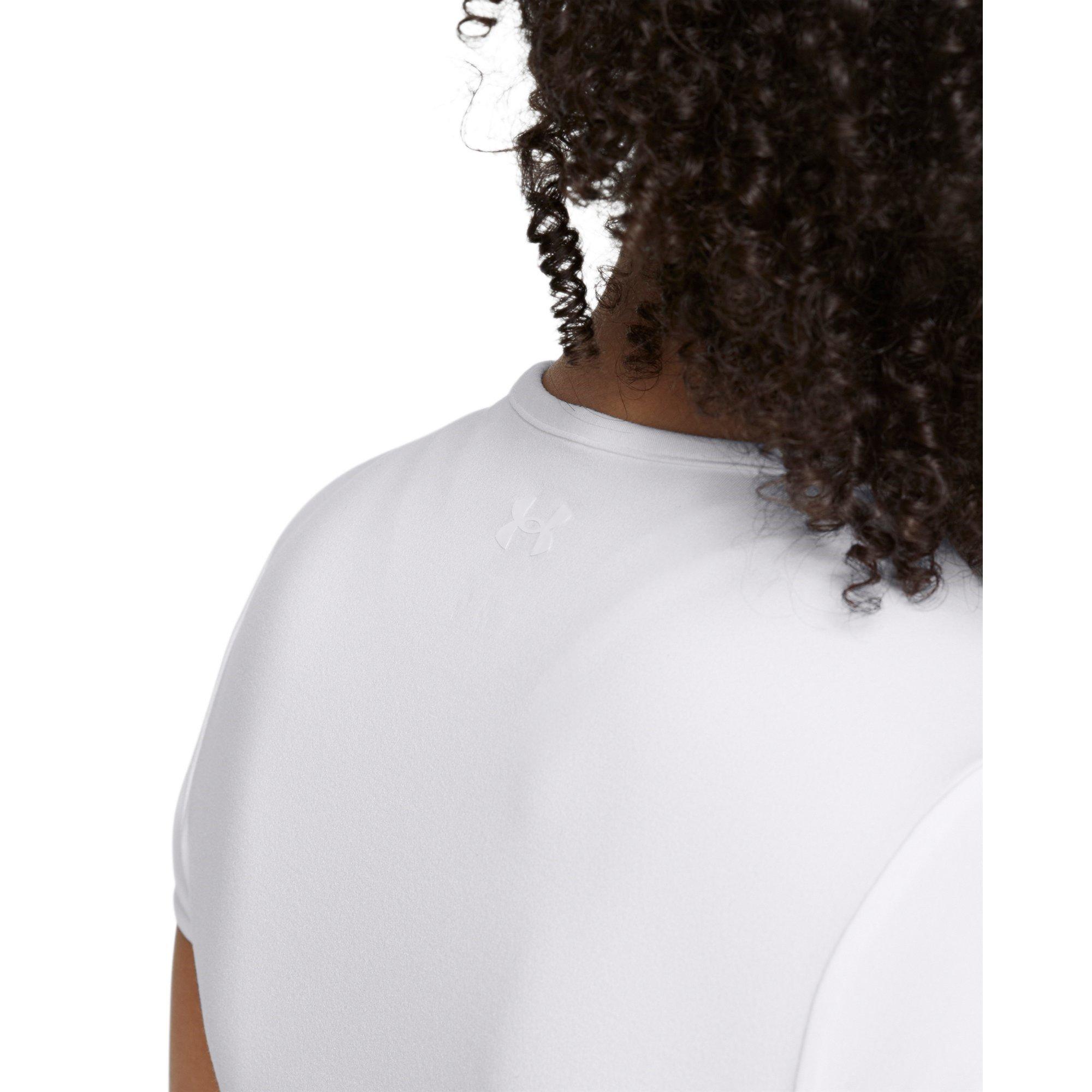 White - Under Armour - Short-Sleeve Performance Gym Top - 5