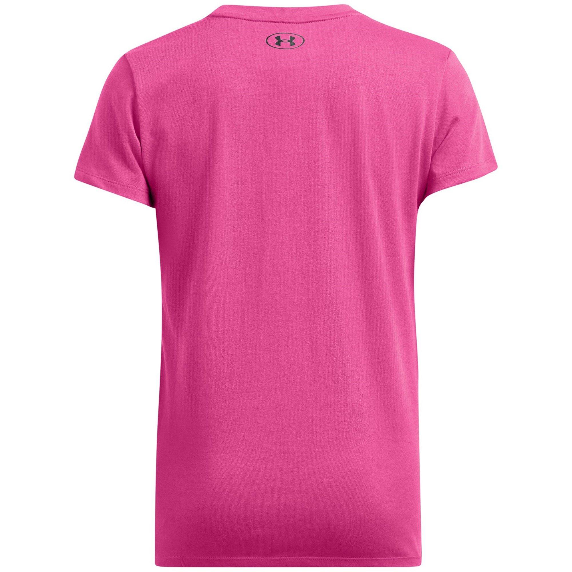 Pink - Under Armour - Women's Underground Core Short-Sleeve Performance Gym Top - 2