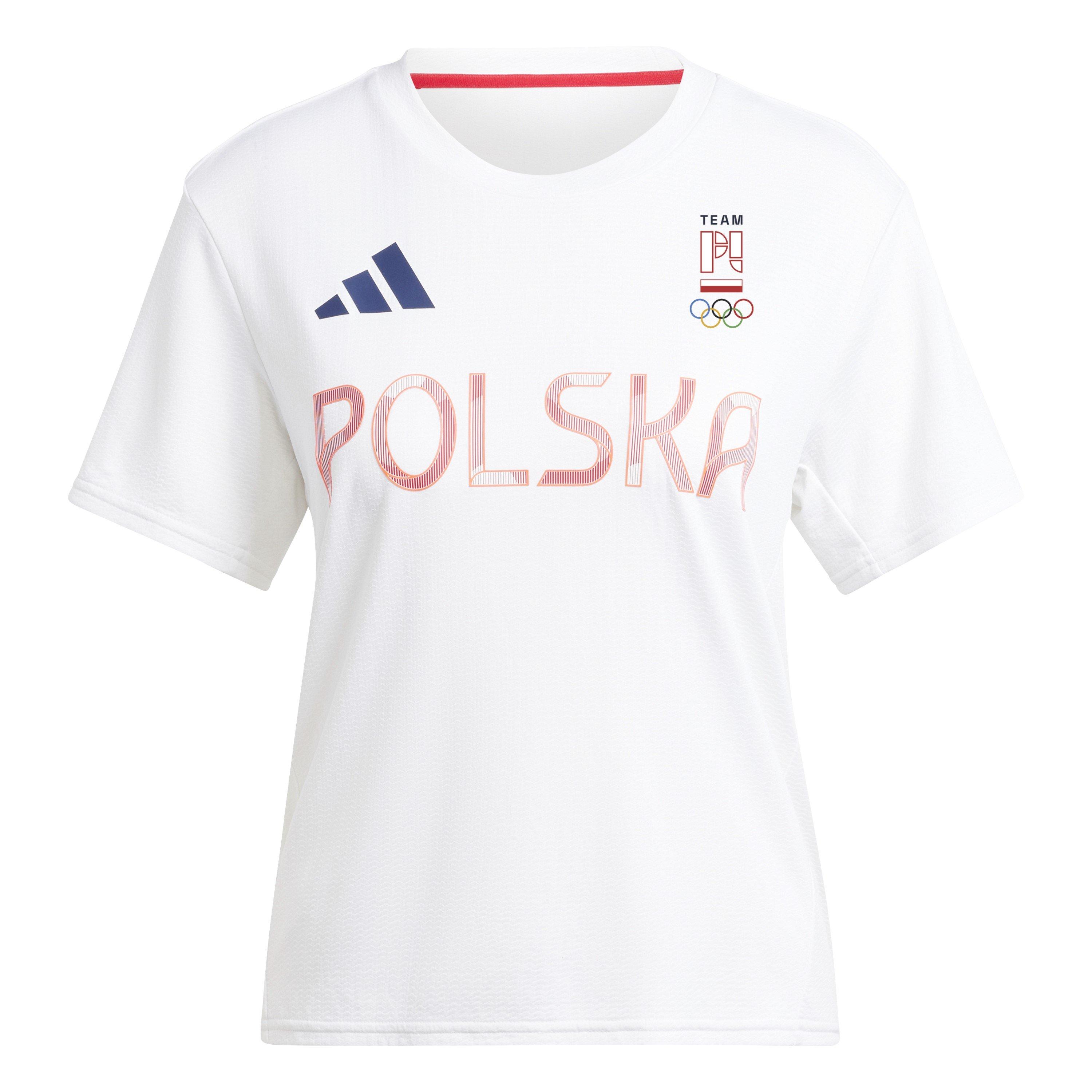 Adidas Women's Poland Short Sleeve Performance Gym Top - White - 16 (XL)