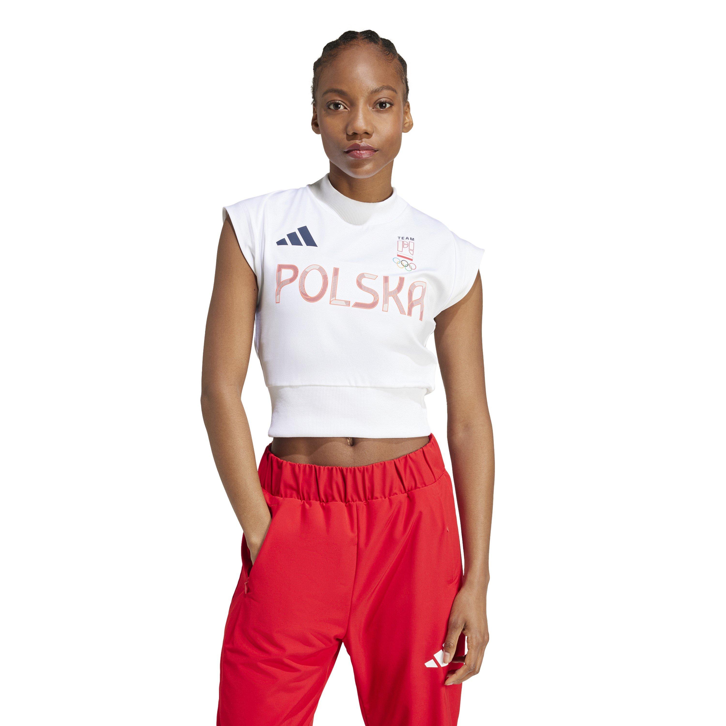 White - adidas - NOC Poland T-Shirt Womens - 2