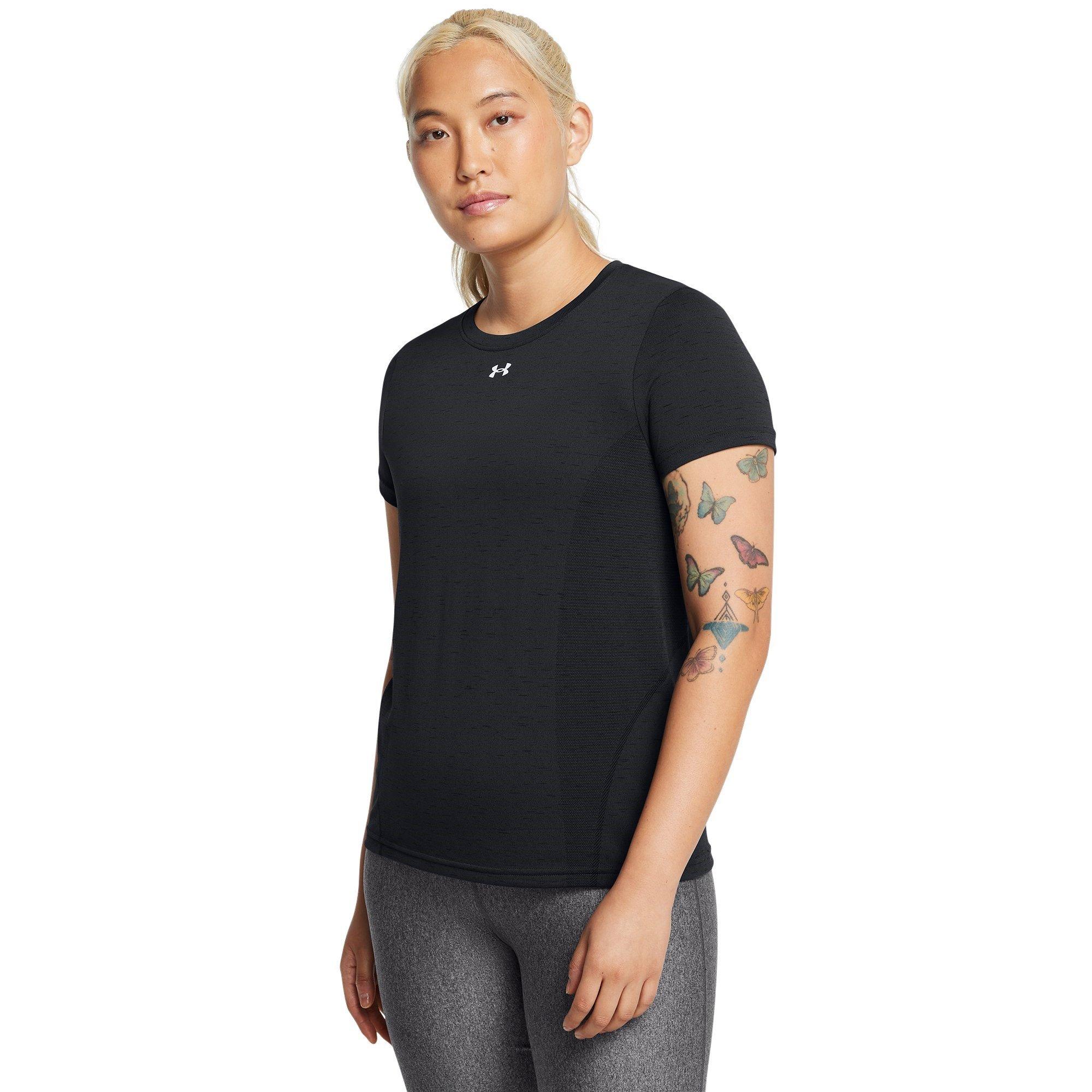 Nero/Bianco - Under Armour - Vanish Seamless Short-Sleeve Performance Gym Top - 2