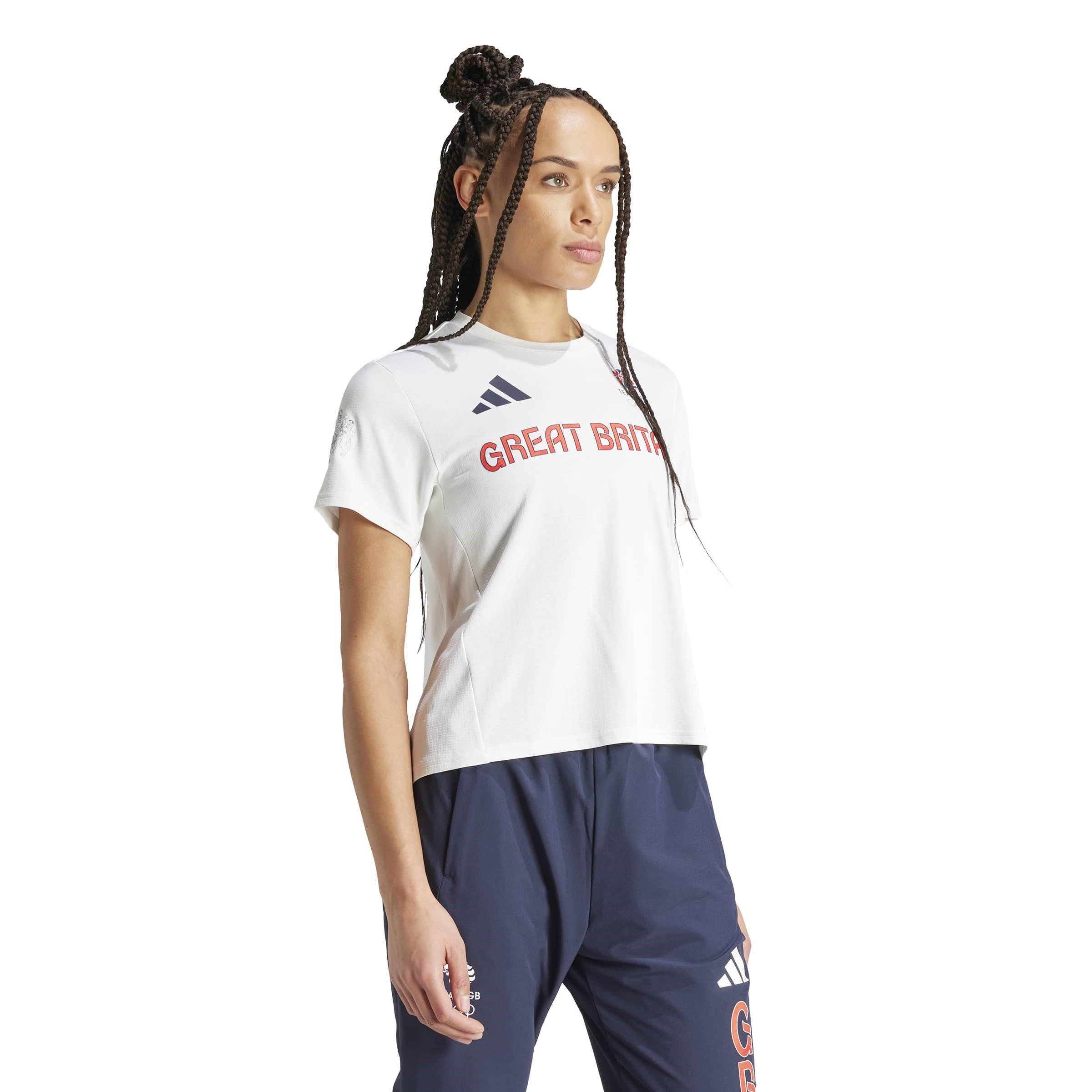 Branco - adidas - Team Gb Hr Teew Gym Top Womens - 4
