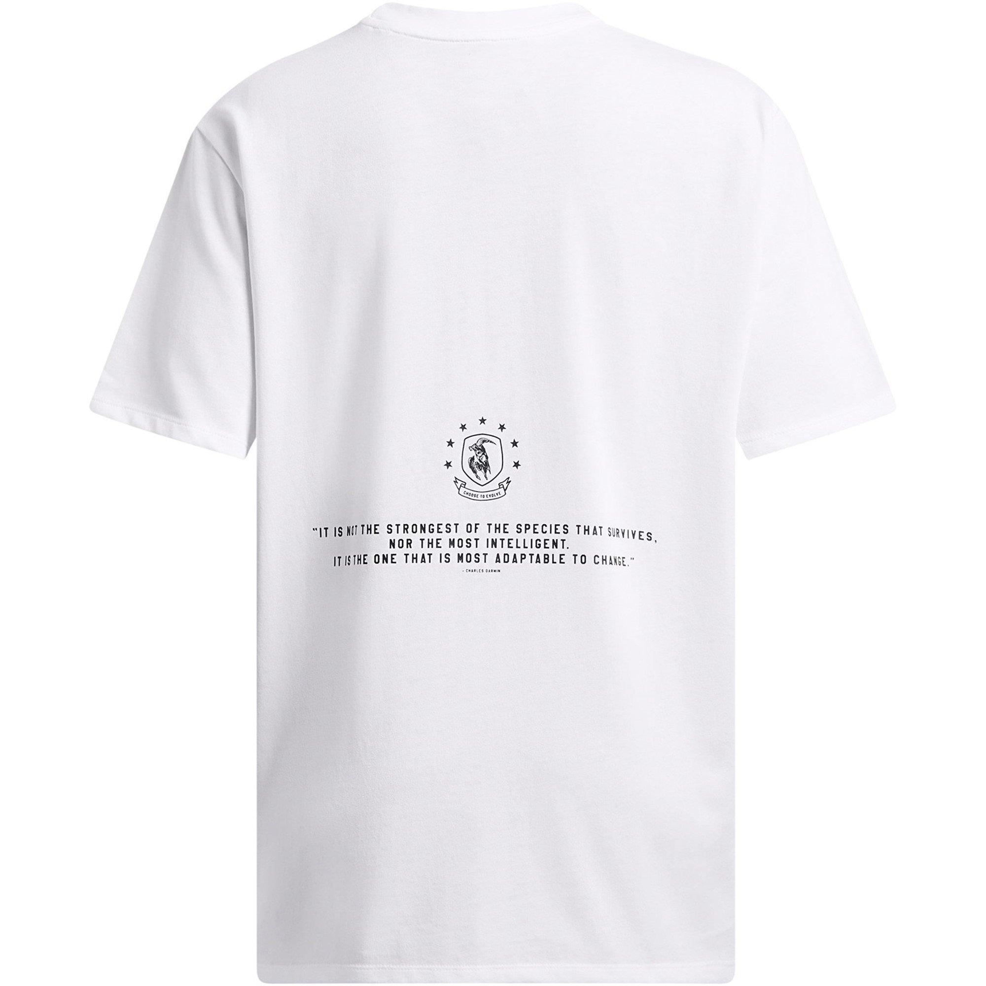 White - Under Armour - Short-Sleeve Performance Gym Top - 2