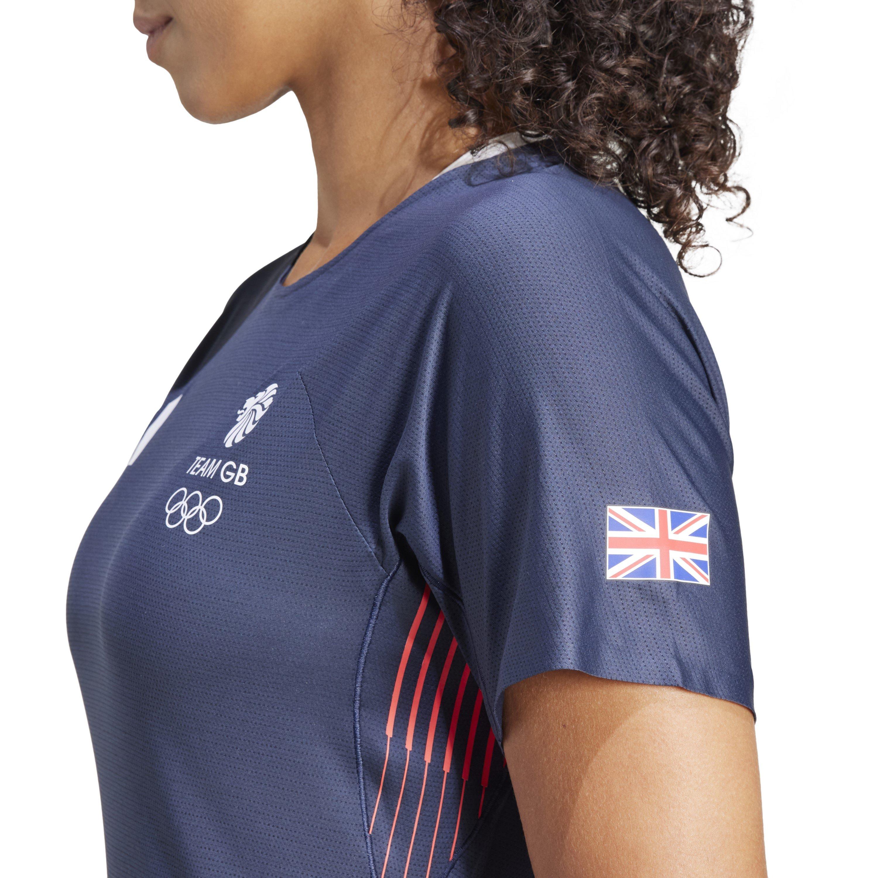 adidas | Women's Rutee Team GB Short Sleeve Performance Gym Top ...