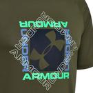 Marine OD Green - Under Armour - Sapac Tech 6 Mens Performance T Shirt - 2