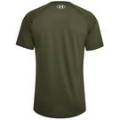 Marine OD Green - Under Armour - Sapac Tech 6 Mens Performance T Shirt - 3