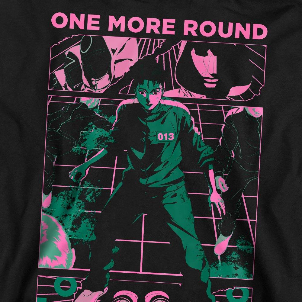 Black - Squid Game - SQUID GAME ONE MORE ROUND ANIME Sweatshirt Black - 2