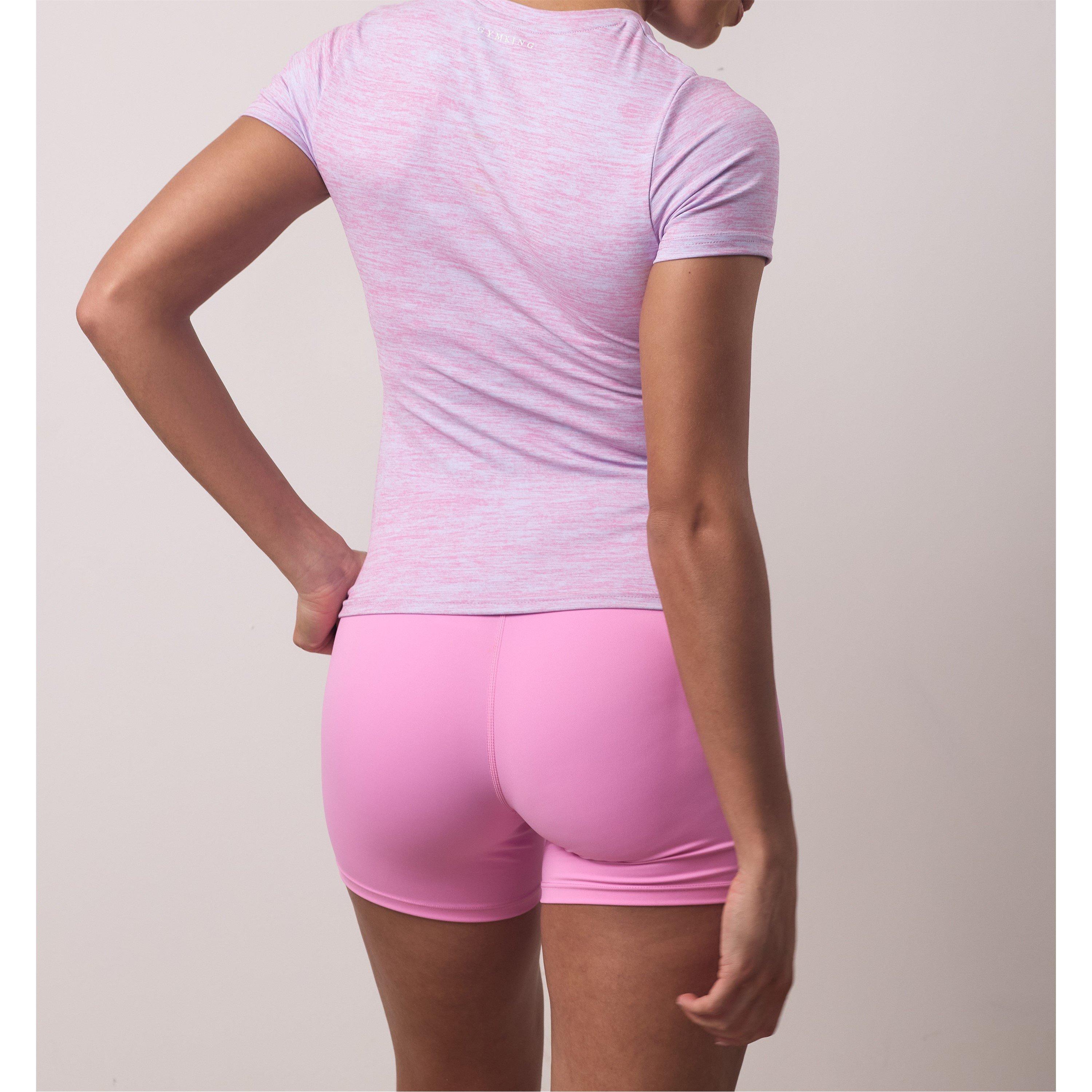 Pink Grindle - Gym King - Womens Short-Sleeve Performance Gym Top - 2