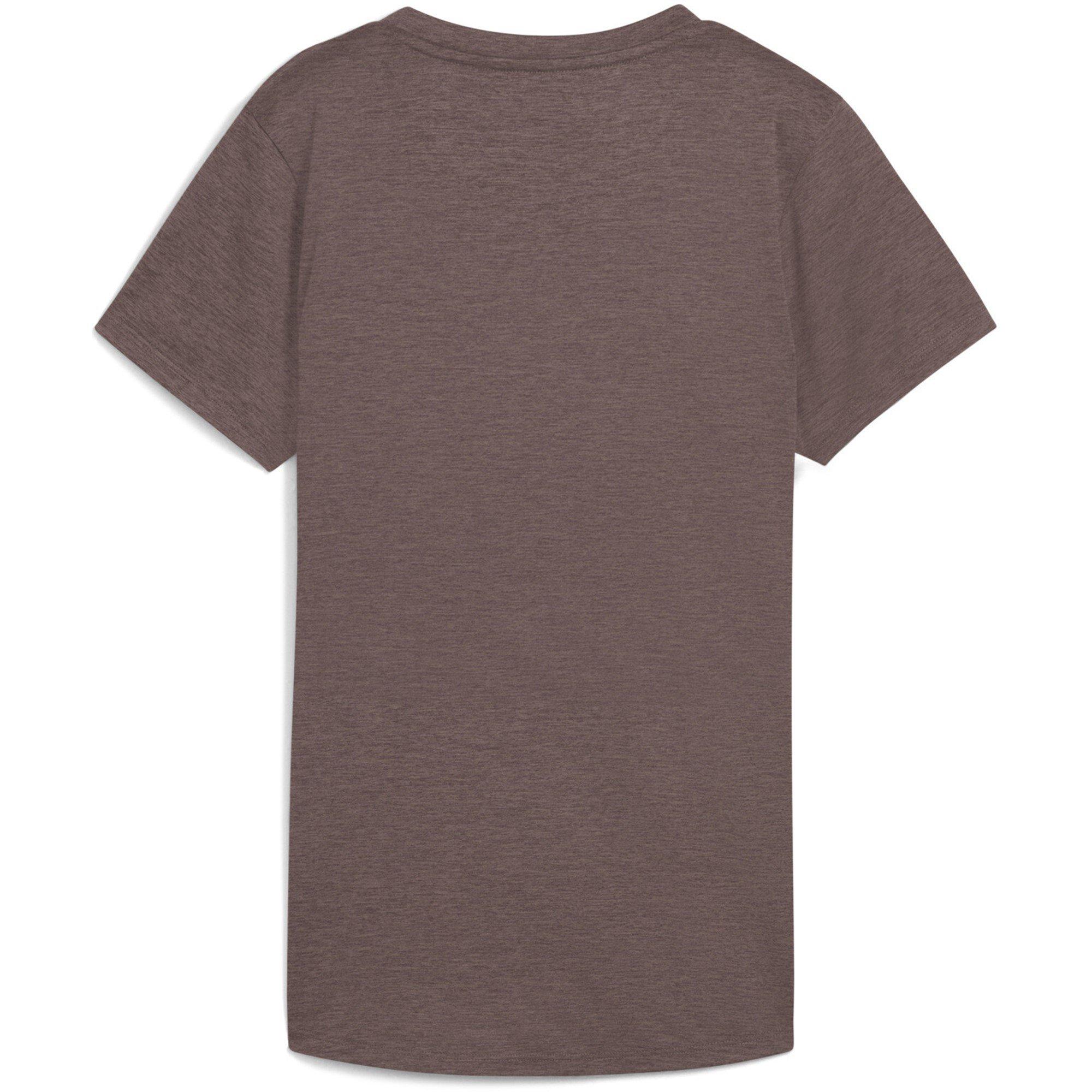Raisin Heather - Puma - Women's Short Sleeve Performance Gym Top - 2