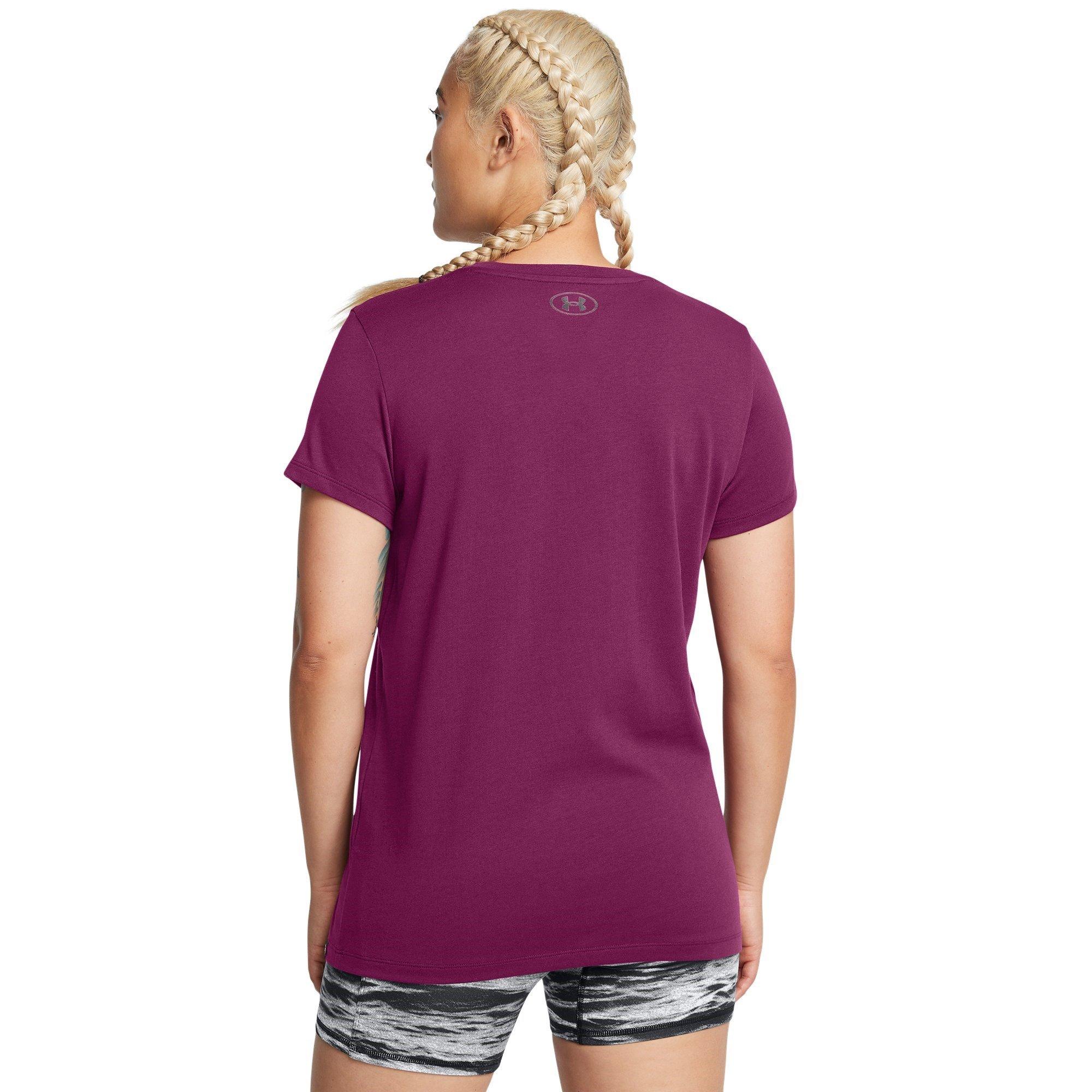 Violet - Under Armour - Short-Sleeve Performance Gym Top - 4