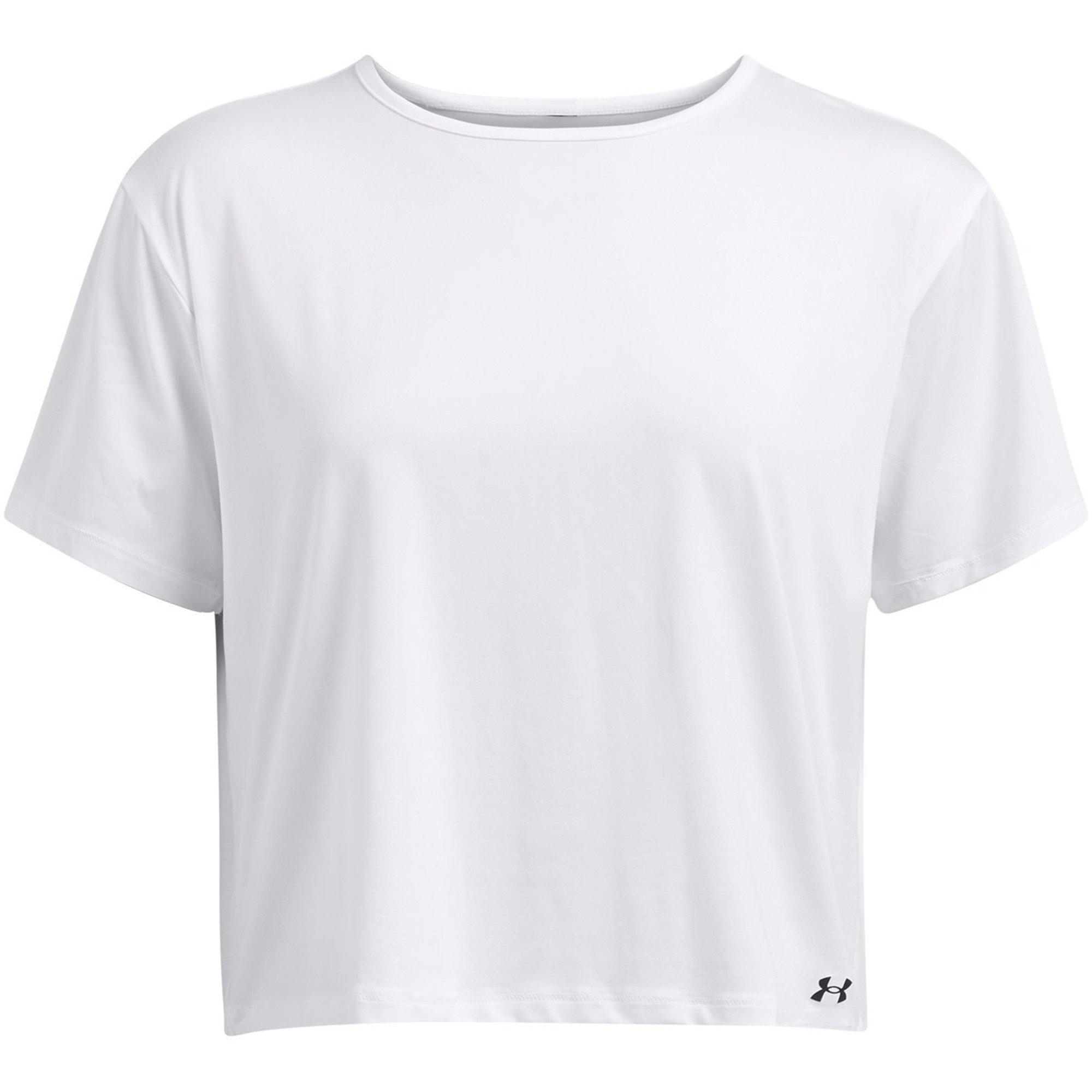 White - Under Armour - Women's Motion Short-Sleeve Performance Gym Top - 1
