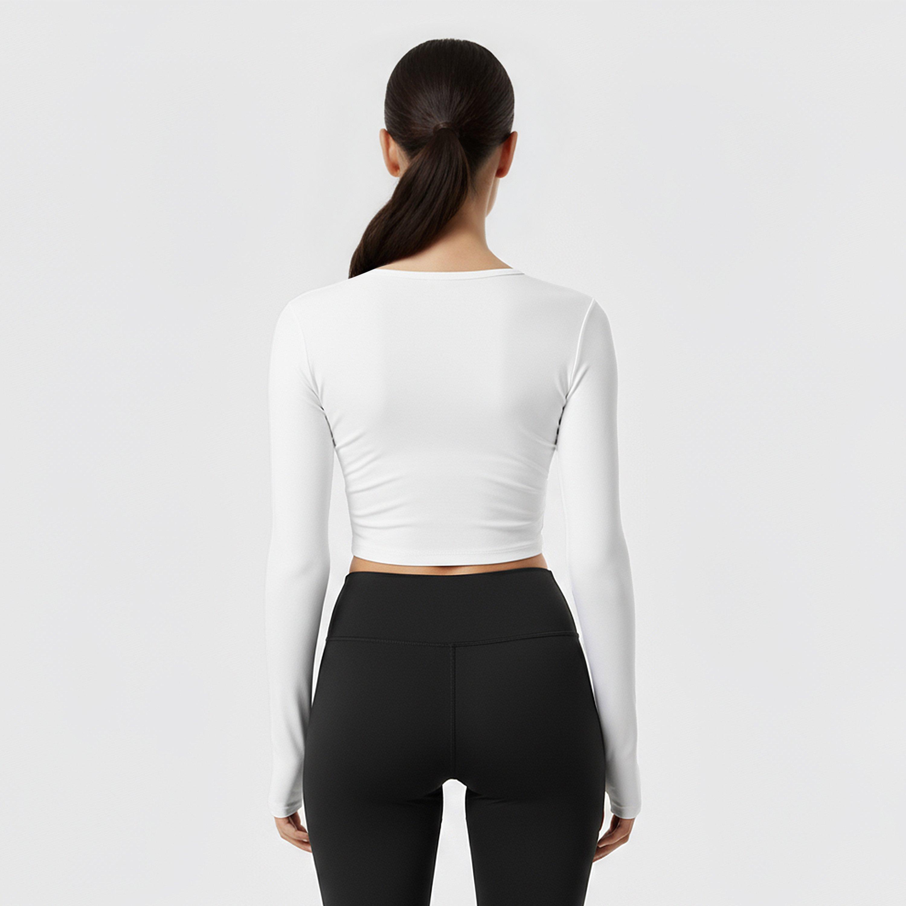 Crema - USA Pro - Long Sleeve Crop Top Womens - 4