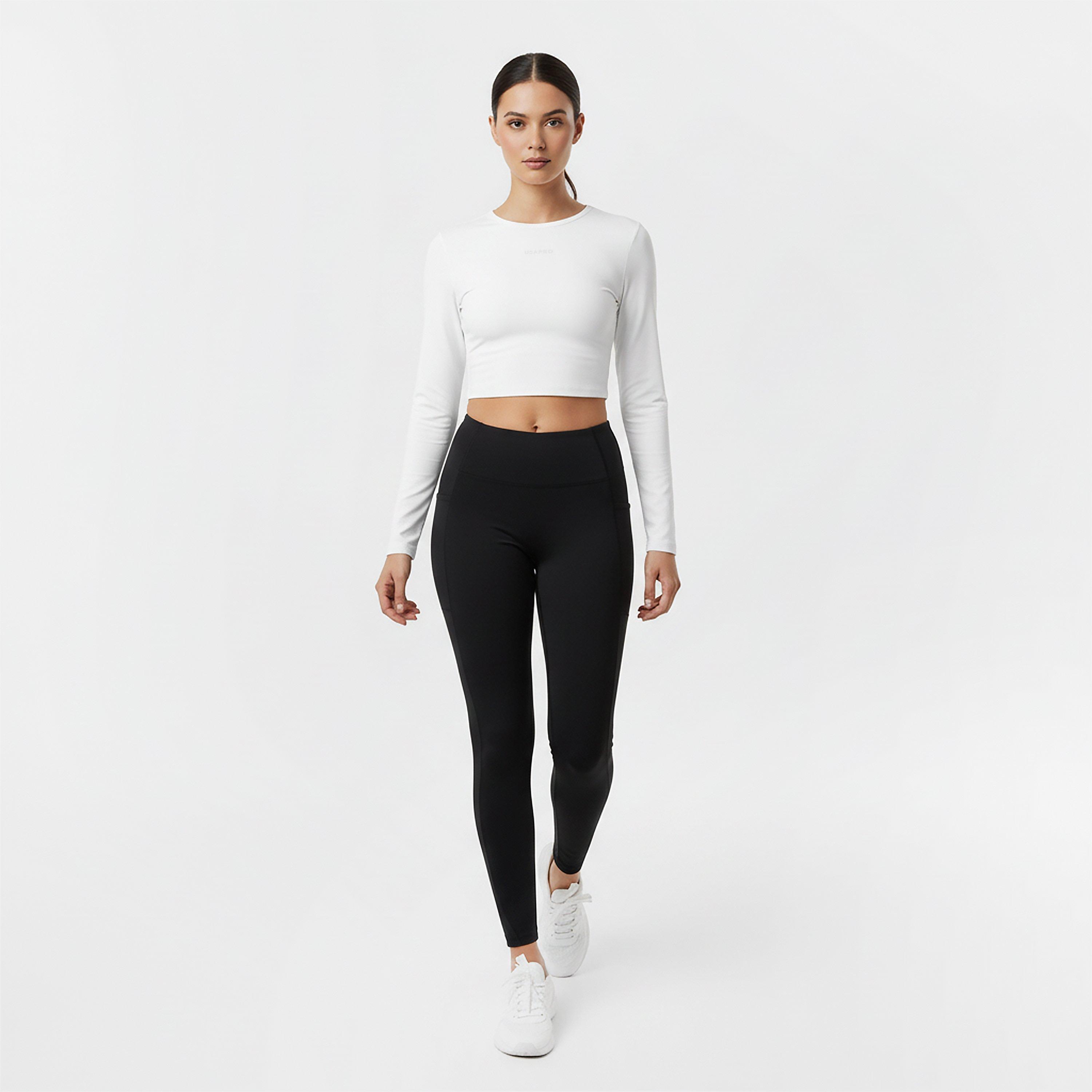Crema - USA Pro - Long Sleeve Crop Top Womens - 6