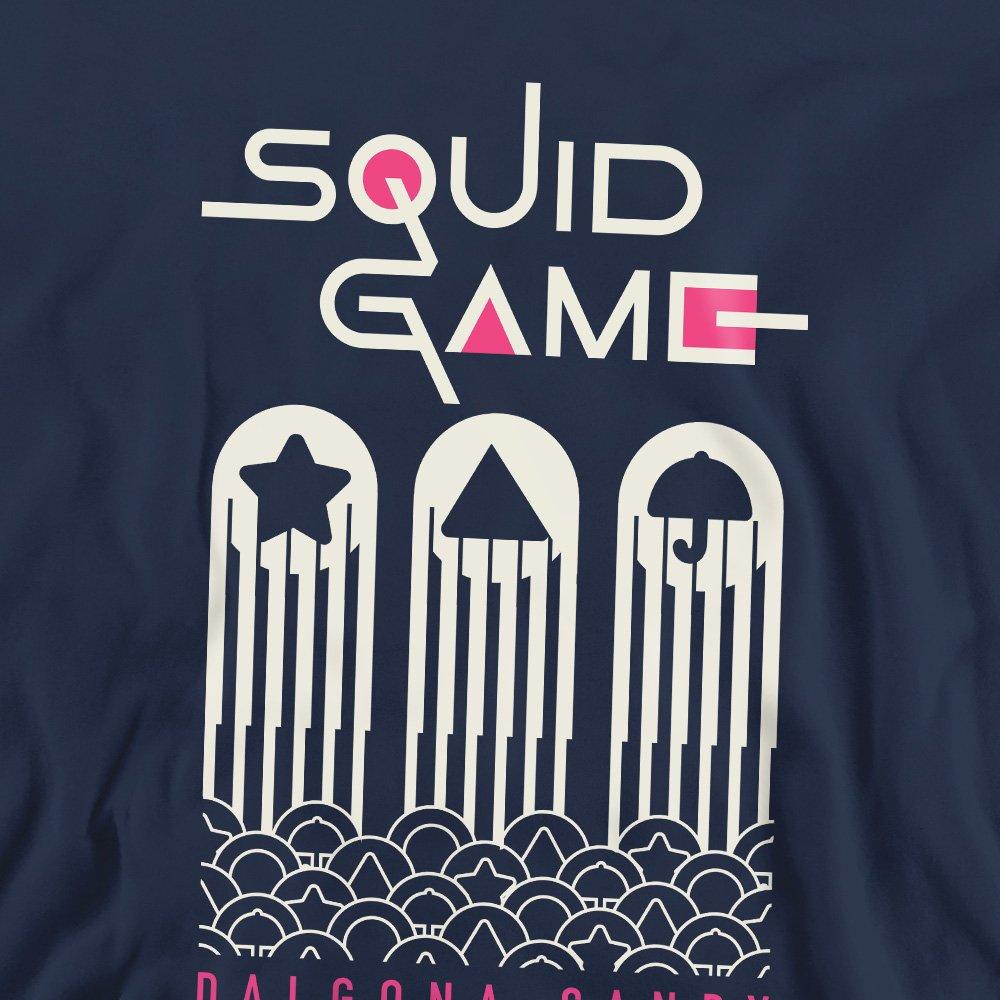 Navy - Squid Game - Squid Game Dalgona Candy Shapes Sweatshirt Navy - 2
