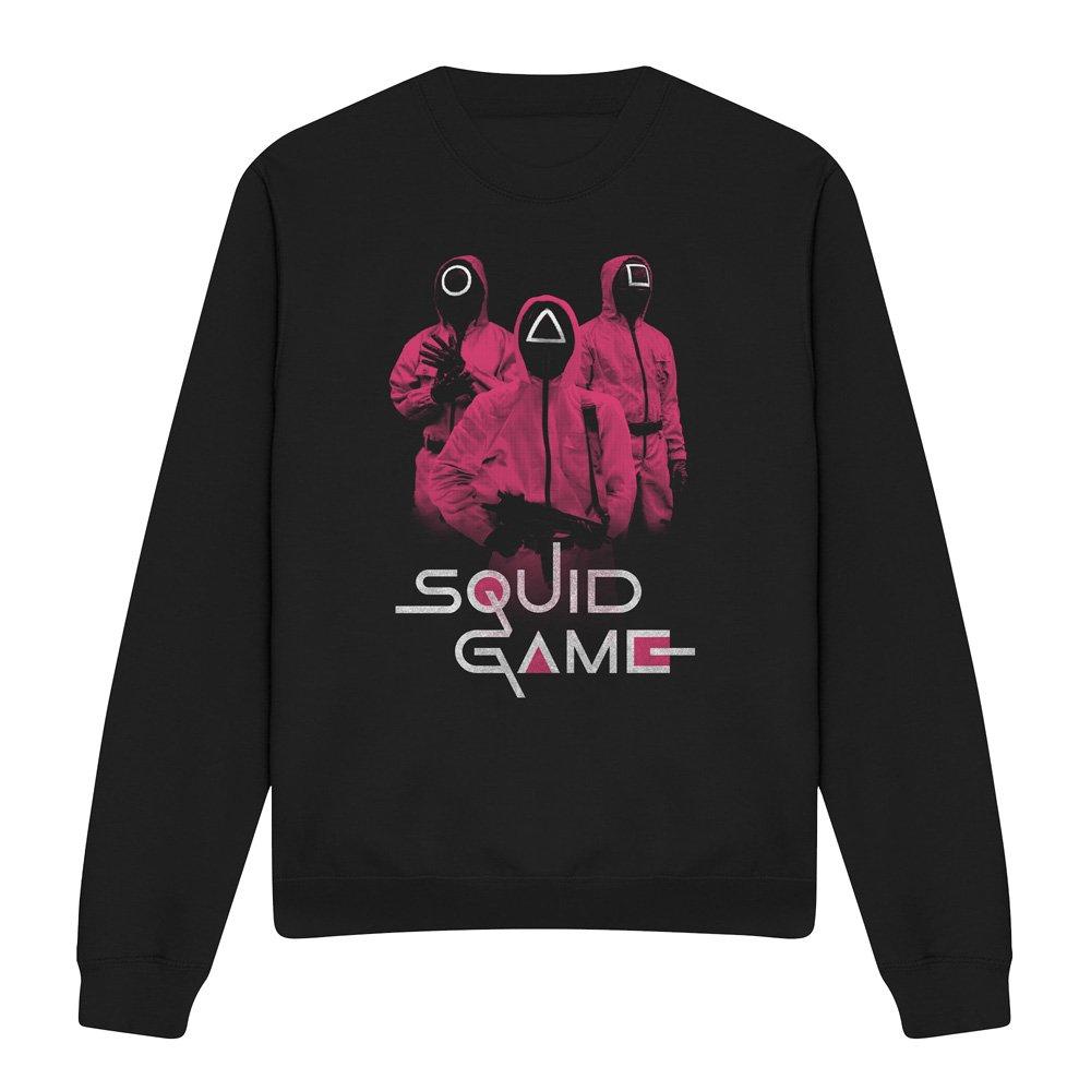 Black - Squid Game - SQUID GAME GUARDS AT THE READY Sweatshirt Black - 4
