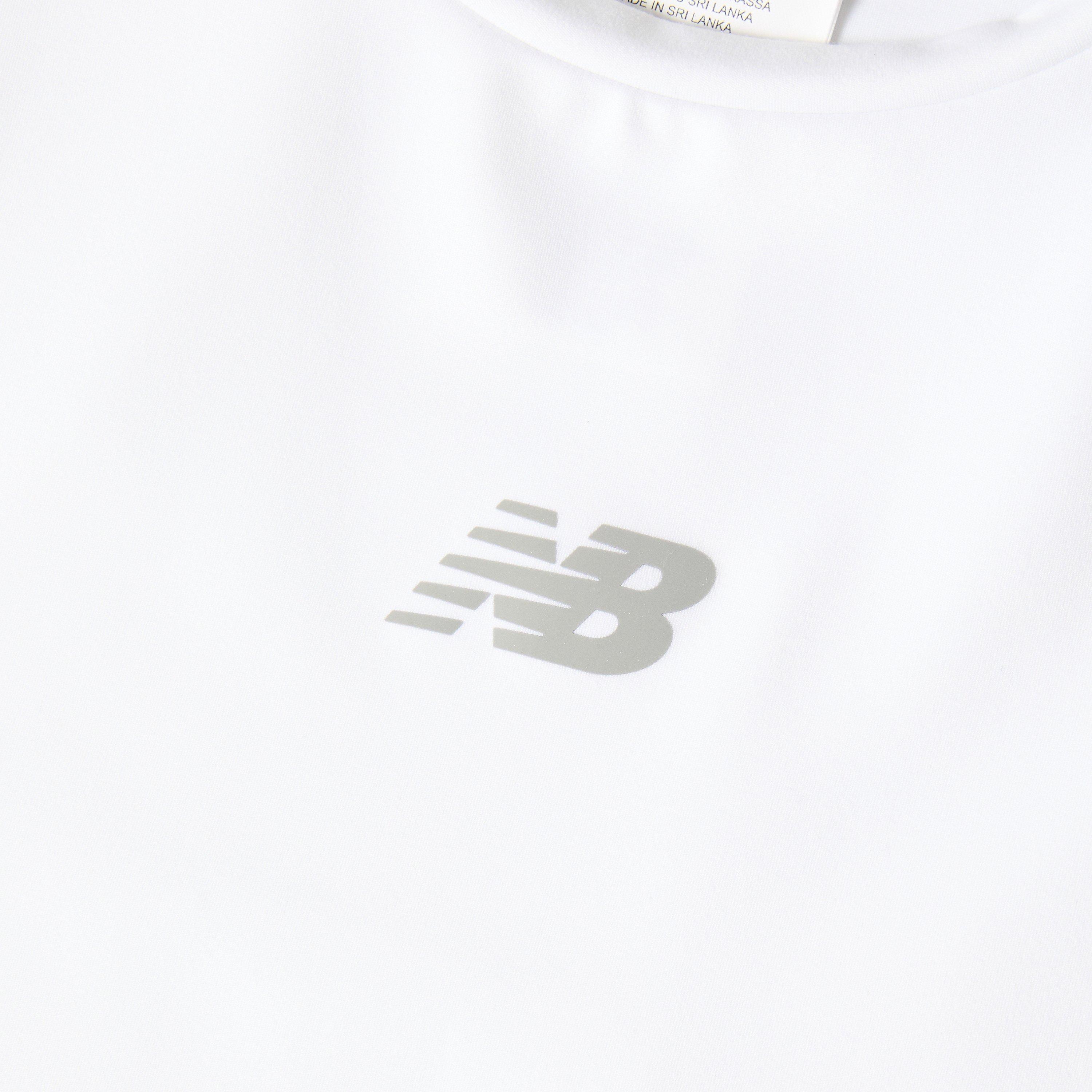 White - New Balance - Women's Short Sleeve Performance Gym Top - 5