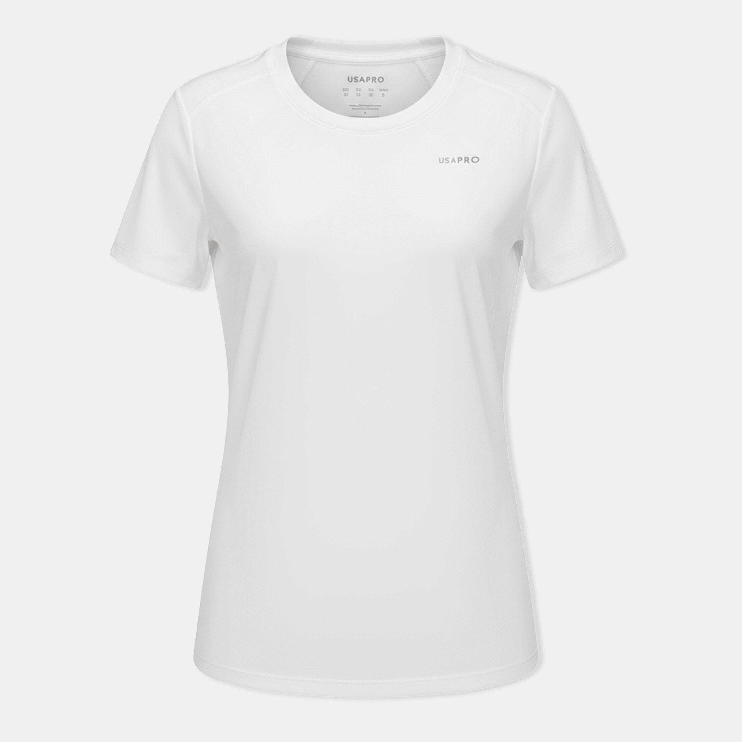 Usa Pro Women's Tech Crew Tee - White - 12 (40)