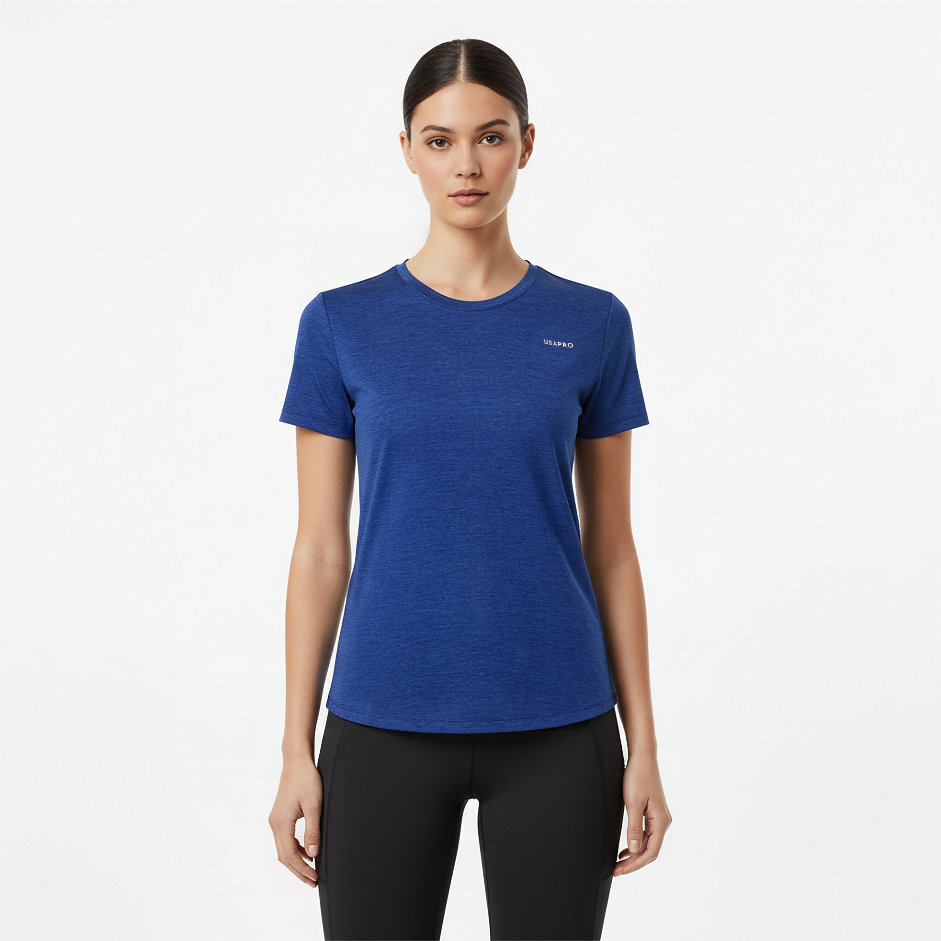 Navy - USA Pro - Tech Crew Tee Womens - 3