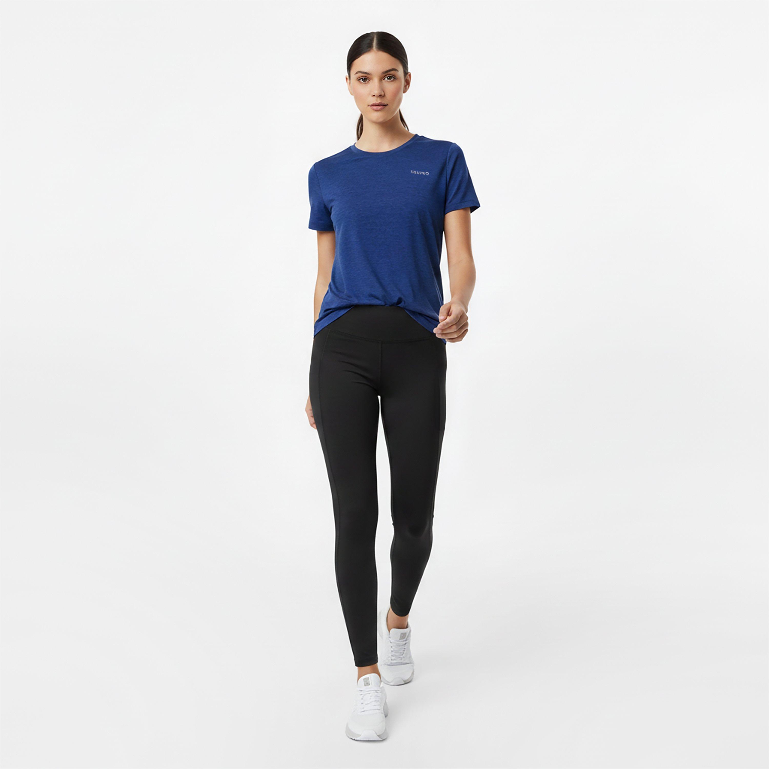 Navy - USA Pro - Tech Crew Tee Womens - 5