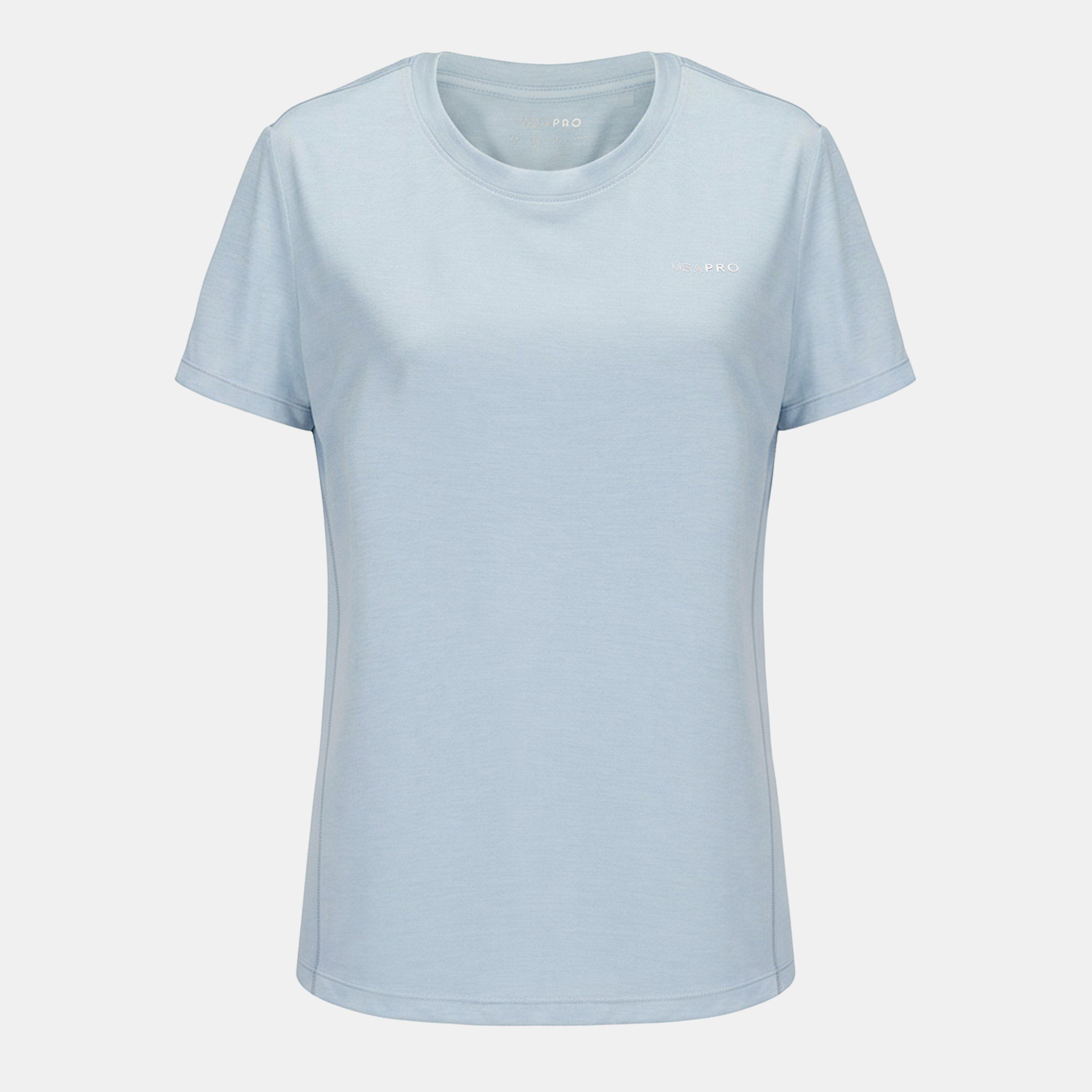 Usa Pro Women's Tech Crew Tee - Brunera Blue - 16 (44)