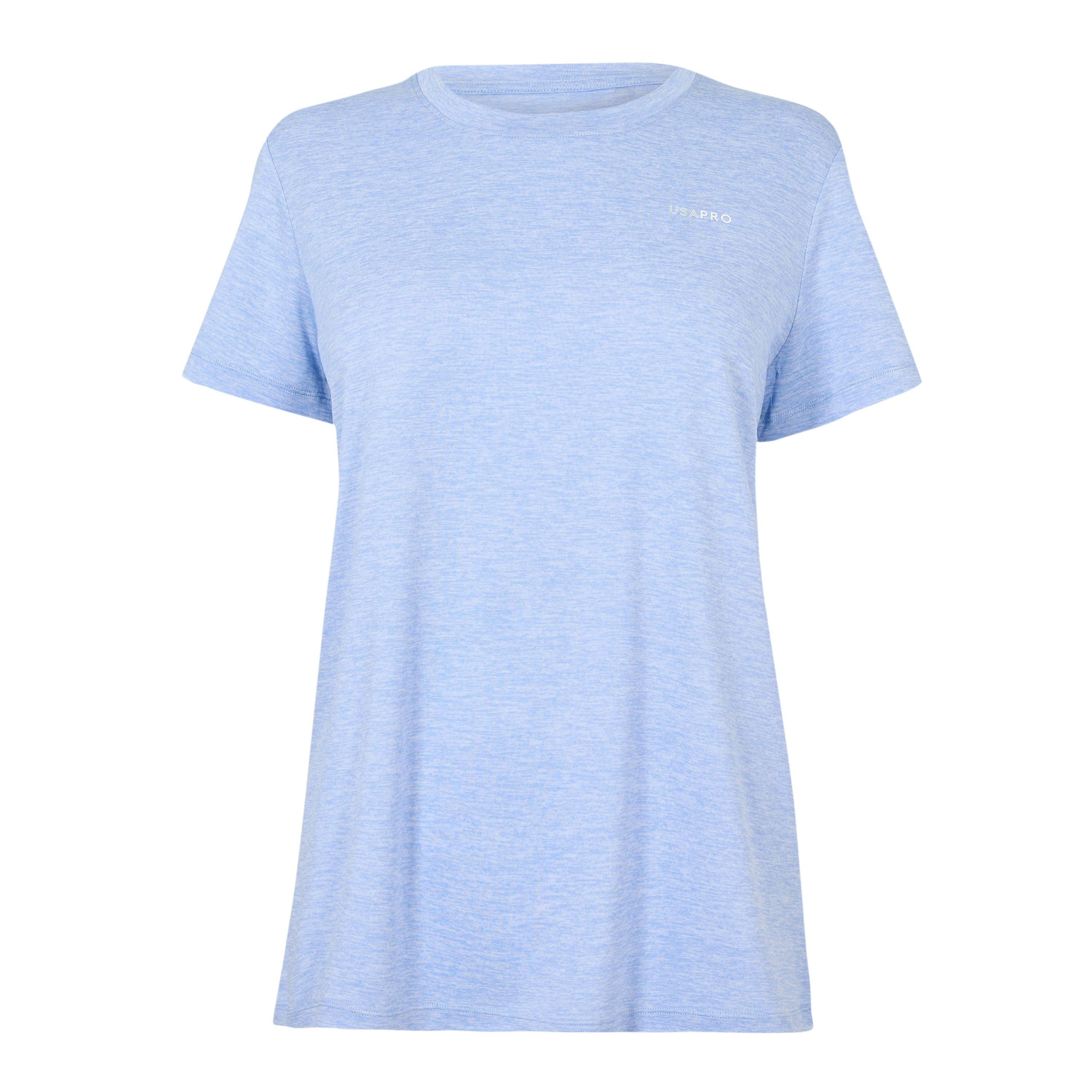 Usa Pro Women's Tech Crew Tee - Brunera Blue - 12 (40)