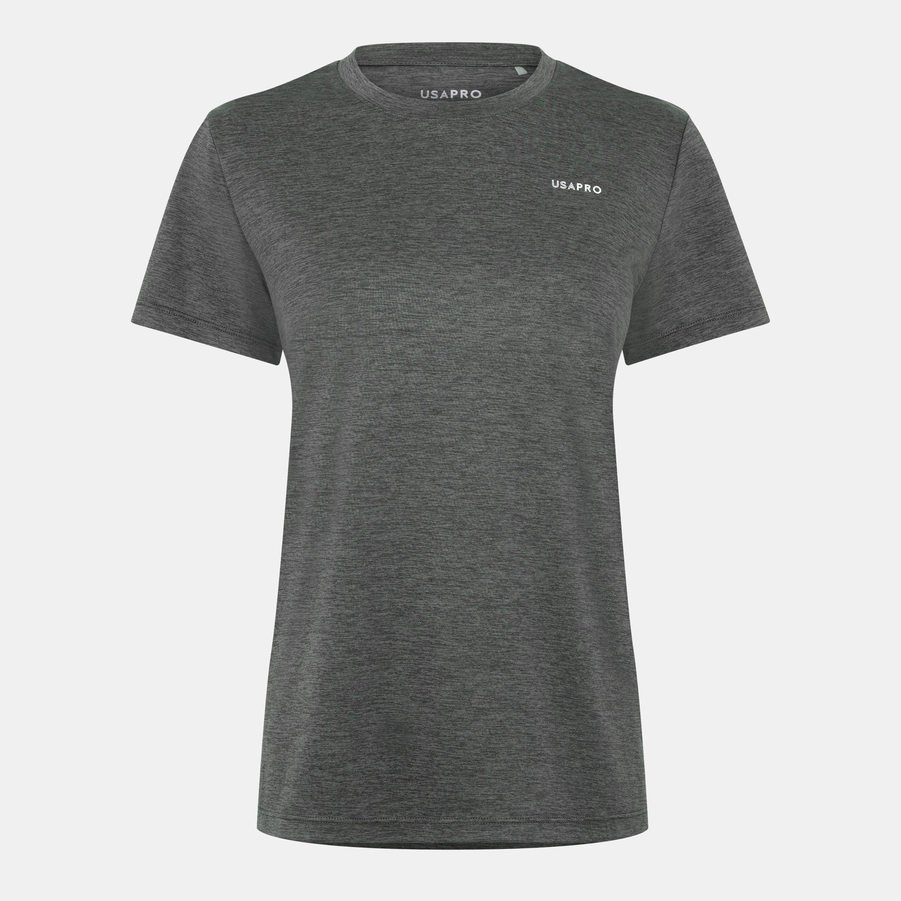 Usa Pro Women's Tech Crew Tee - Khaki - 12 (40)